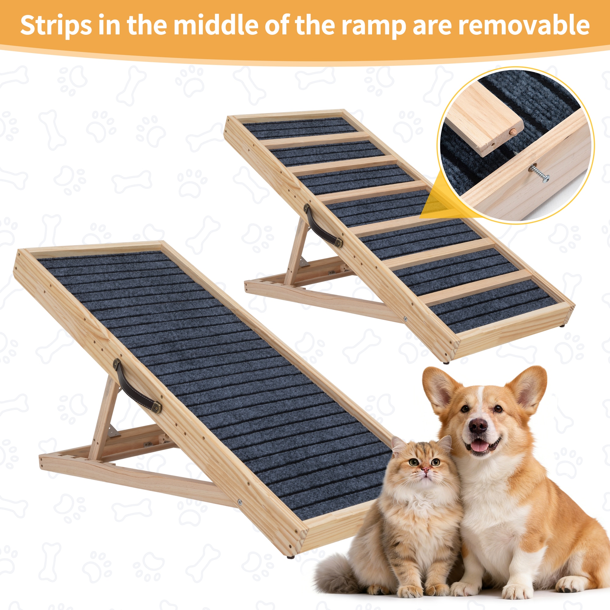 Coziwow Foldable Wood Dog/Cat Ramp CW12B0523-L02 at Lowes.com