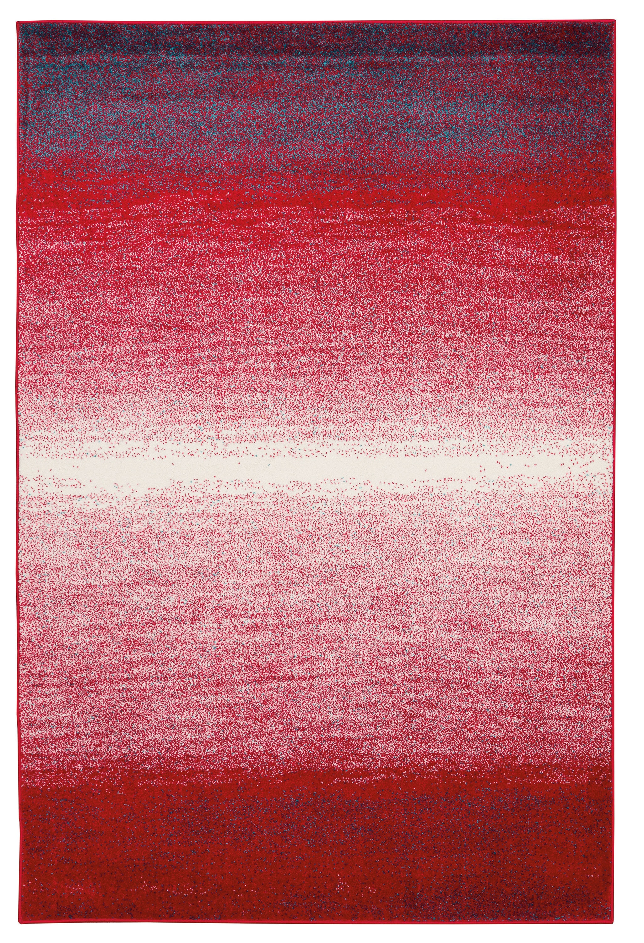 Linon RUGOE0358 5 X 8 (ft) Red/Ivory Indoor Ombre Area Rug