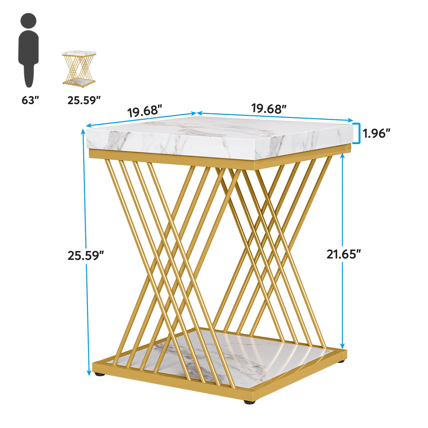 Fnova LWTJ-XK00349 End-Tables - View #3