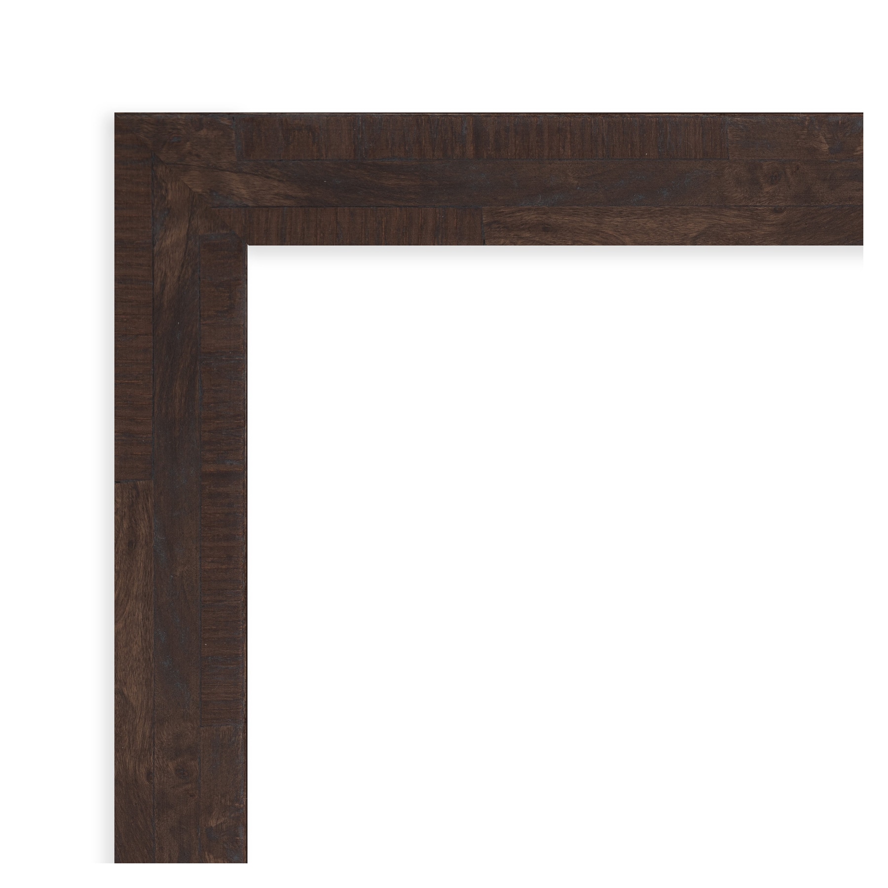 Fresco Dark Walnut Wood Framed Bathroom Vanity Mirror