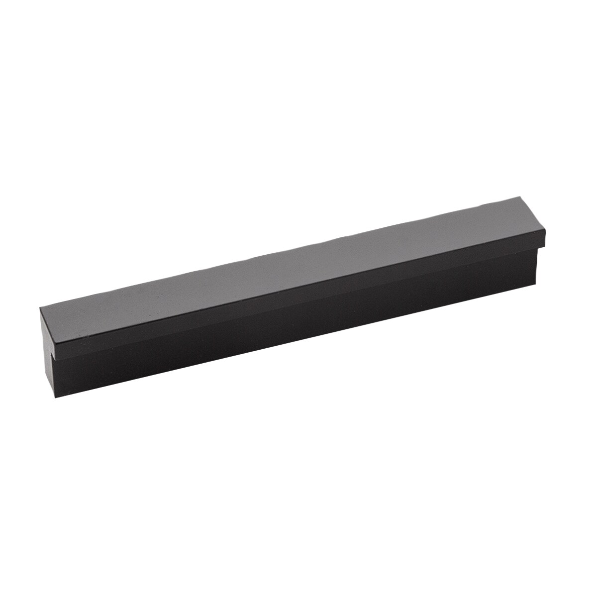 Amerock Edge Pull 3-in Center to Center Matte Black Rectangular