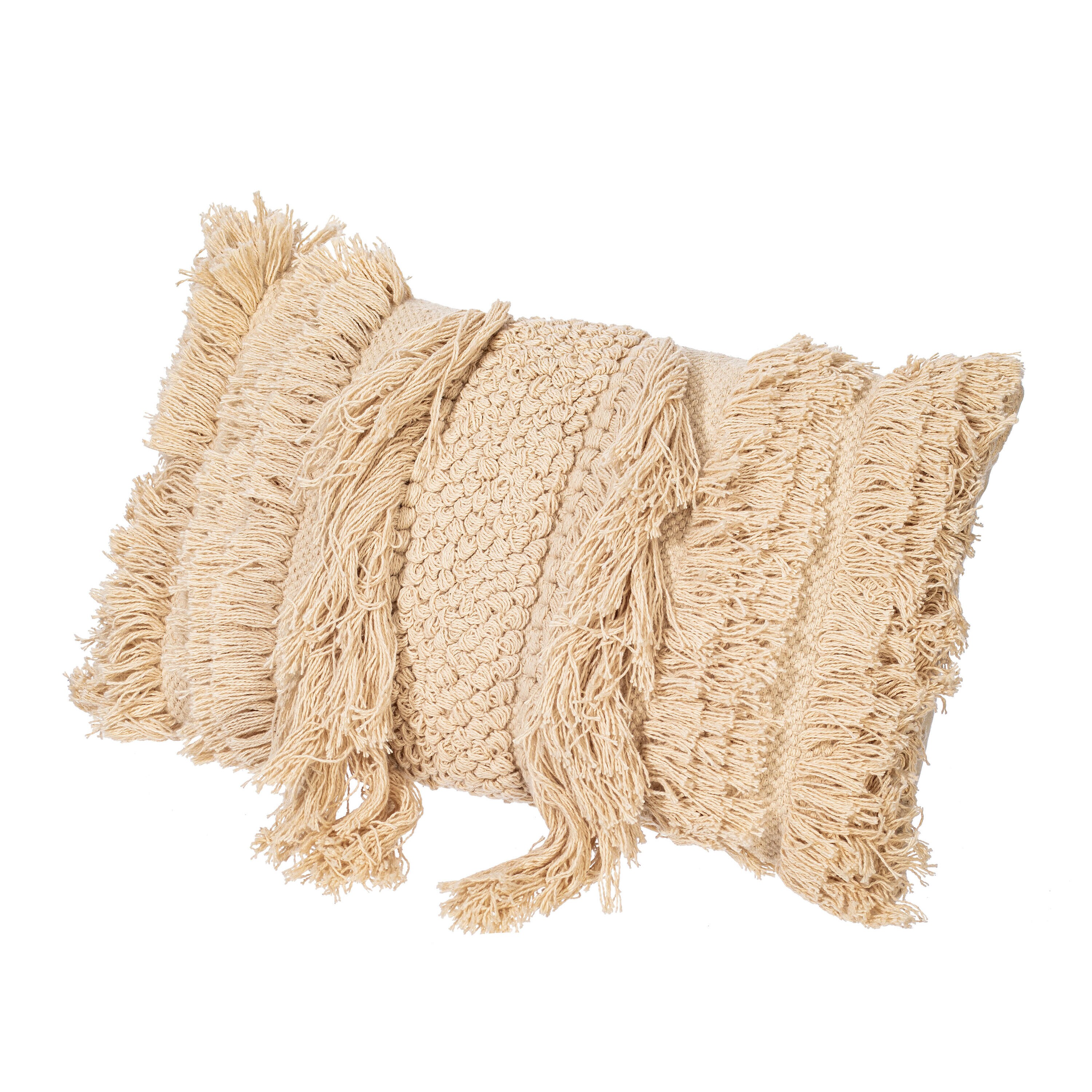 Vickerman JB212493 12-in x 20-in Beige Rectangular Indoor Decorative Pillow