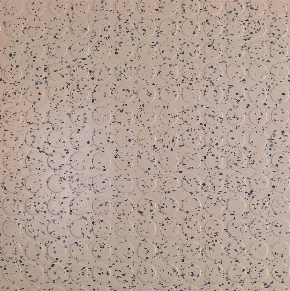 Flexco RCT8D1S774 Seashell Off-white Solid 18-in W x 18-in L Glue Down Vinyl Tile Flooring (2.25-sq ft/ Piece)