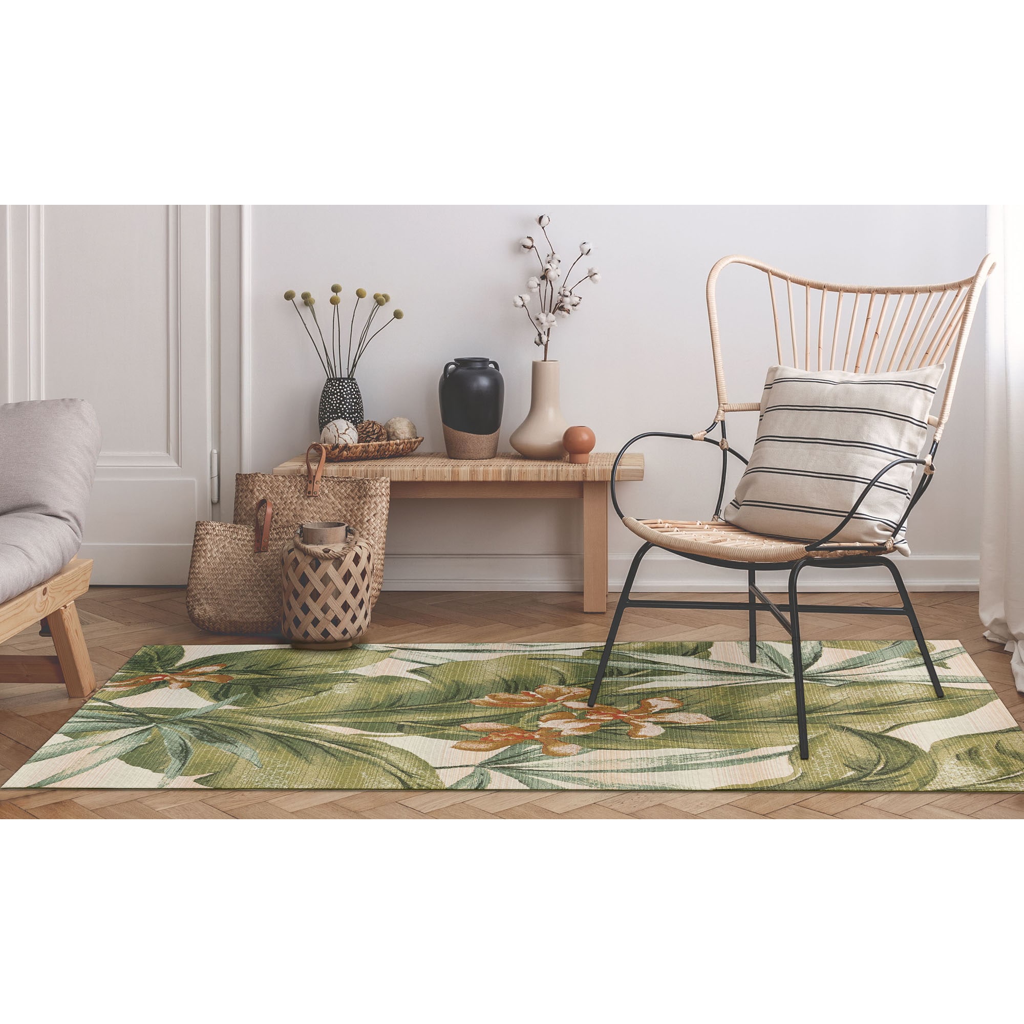 The Rug Department Liora Manne Frontporch Camping Dog Indoor Outdoor Area  Rug Green