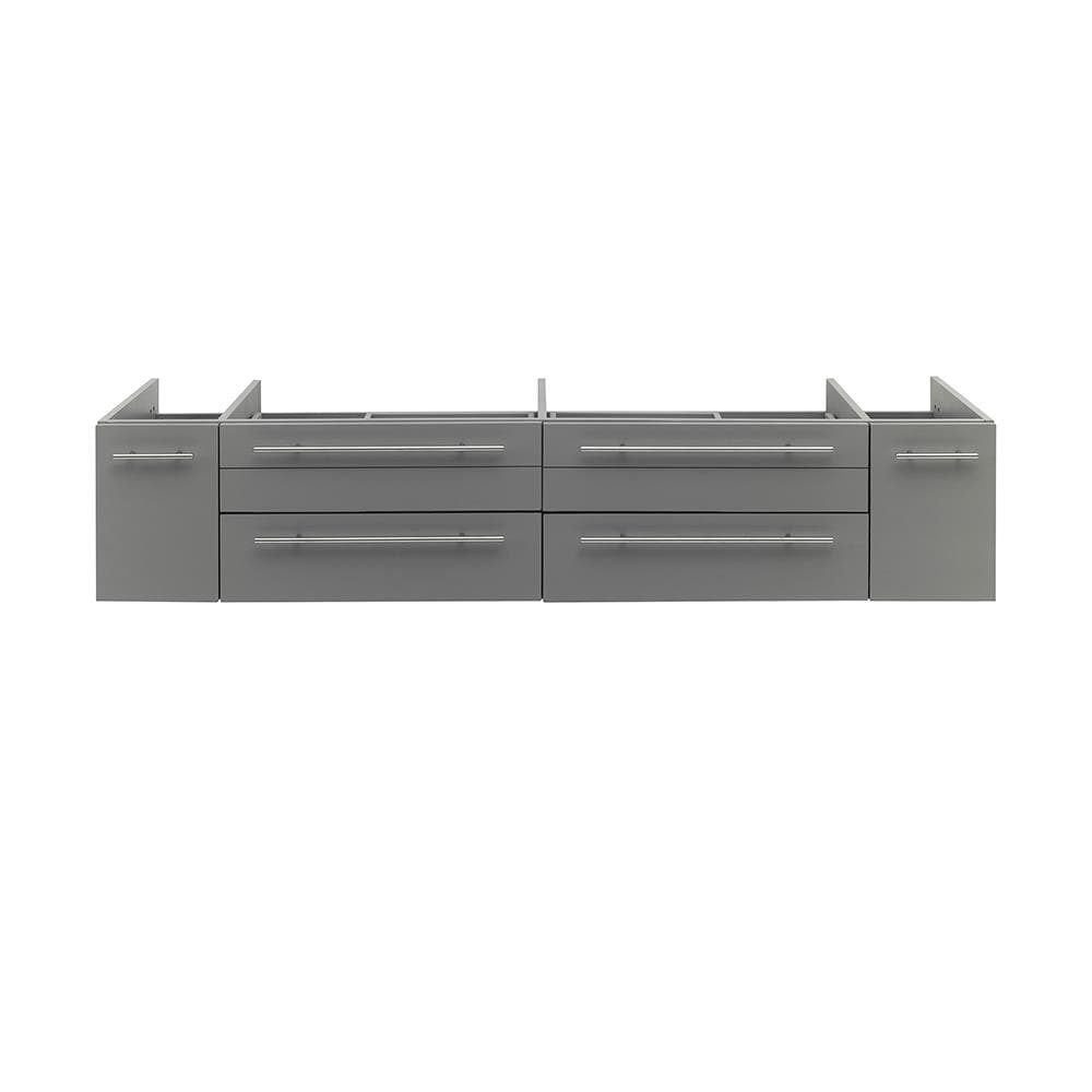 Fresca FCB6172GR-VSL Lucera 72-in Gray Floating