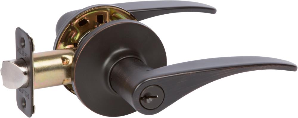 Delaney Hardware D20727 Dayton Edged Bronze Interior/Exterior Keyed Entry Door Handle