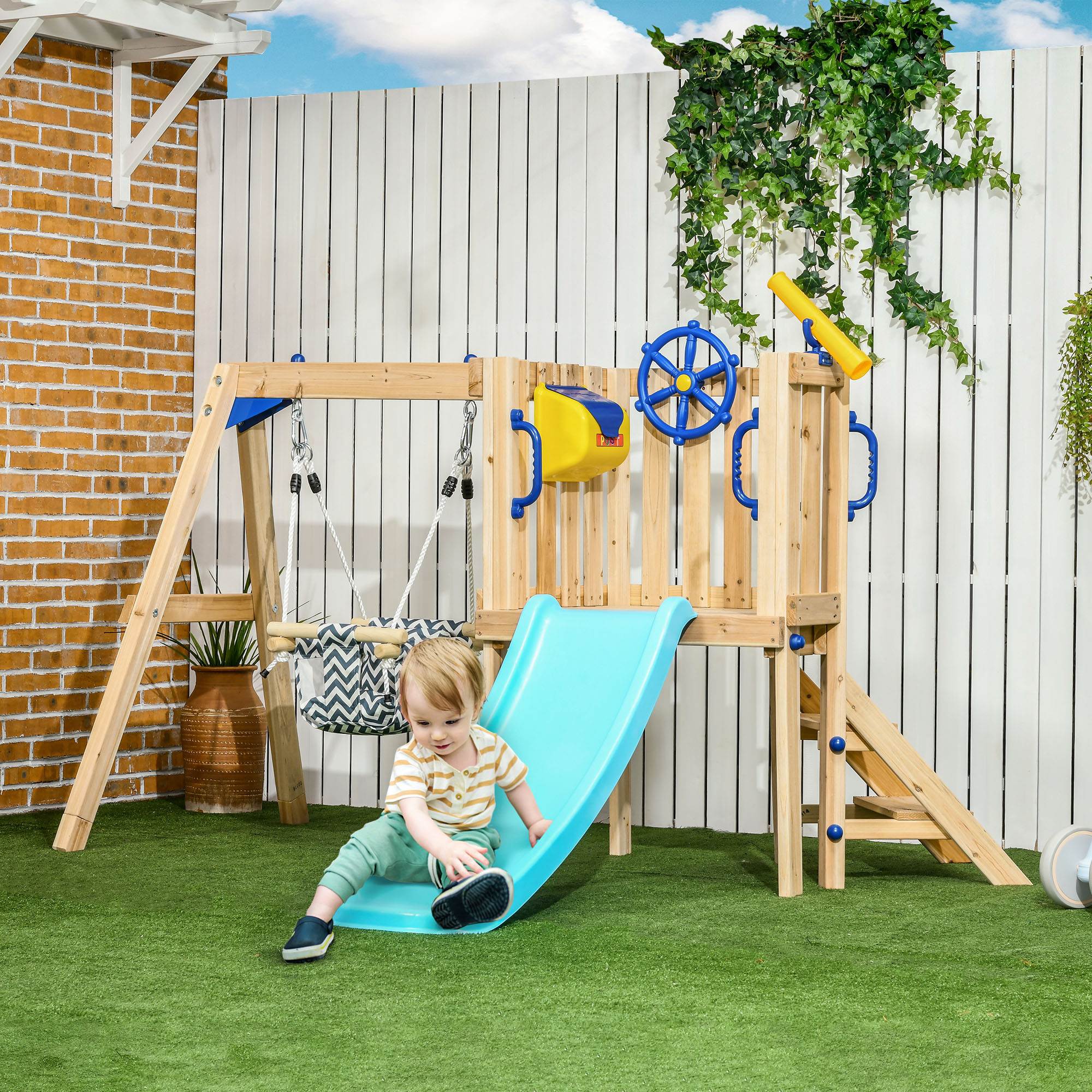 Outsunny 331-037V00ND Wood-Playset-Kits - View #2