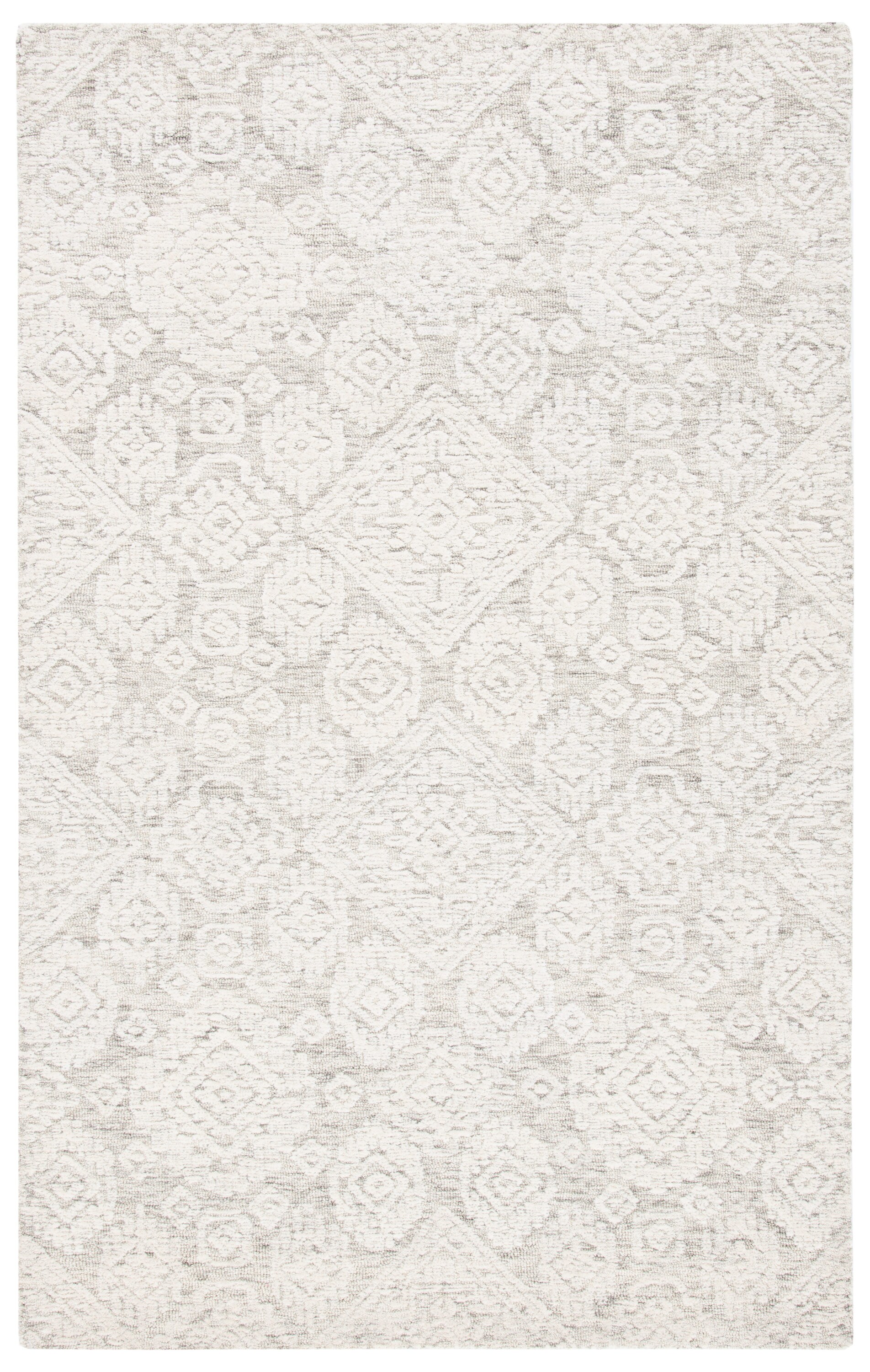 Safavieh MET987T-5 Metro Gien 5 x 8 (ft) Tufted Wool Light Brown/Ivory Rectangular Indoor Abstract Bohemian/Eclectic Area rug