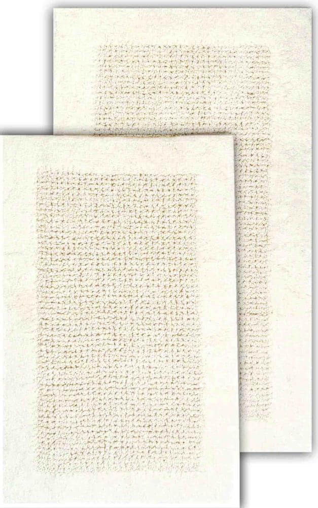 Chesapeake Merchandising Inc Chesapeake Paradise Memory Foam Butter Yellow 3-Piece Bath Rug Set 22 in. x 60 in. & 21 in. x 34 in. and 17 in. x 24 in.