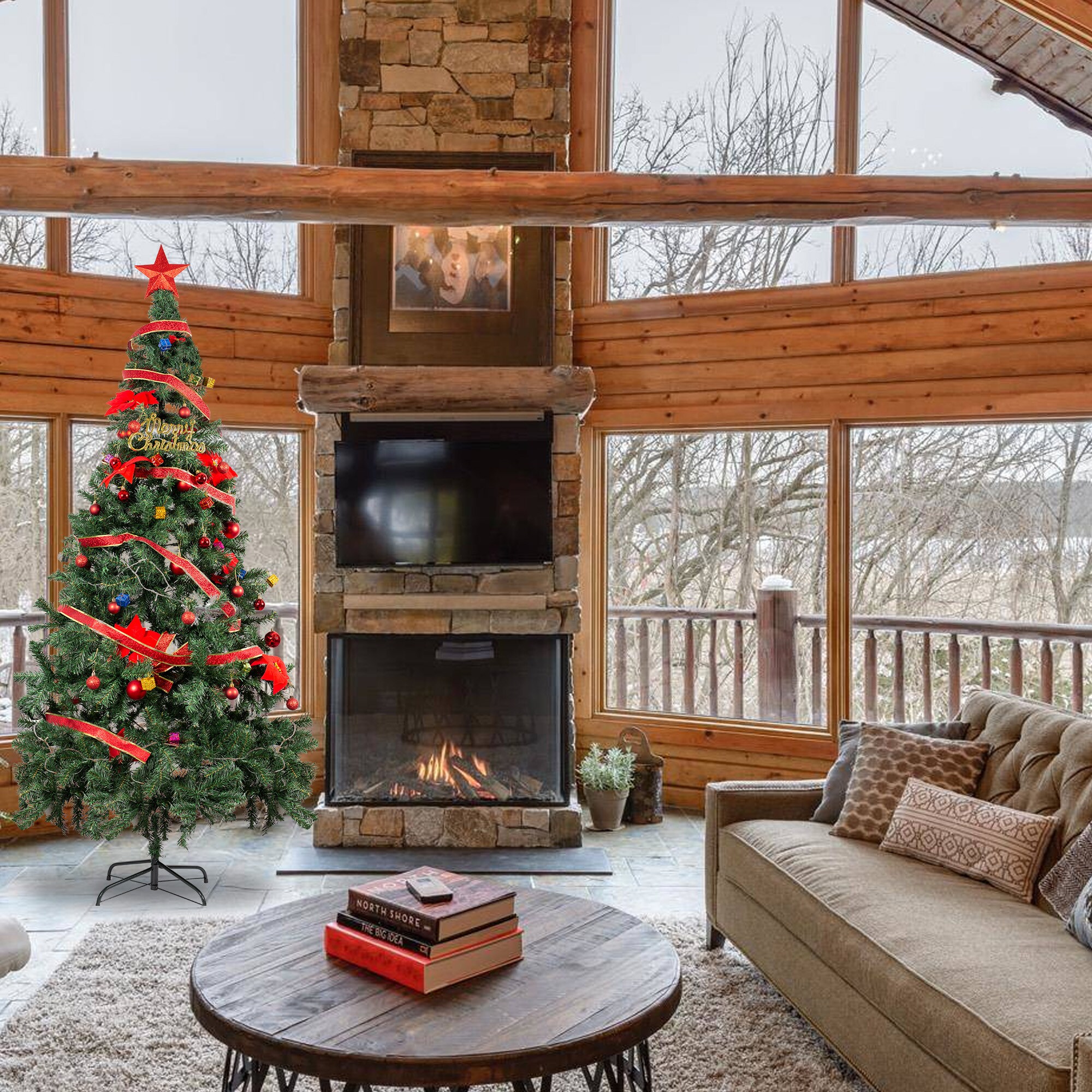 YANSUN L-SDS001R Artificial-Christmas-Trees - View #6
