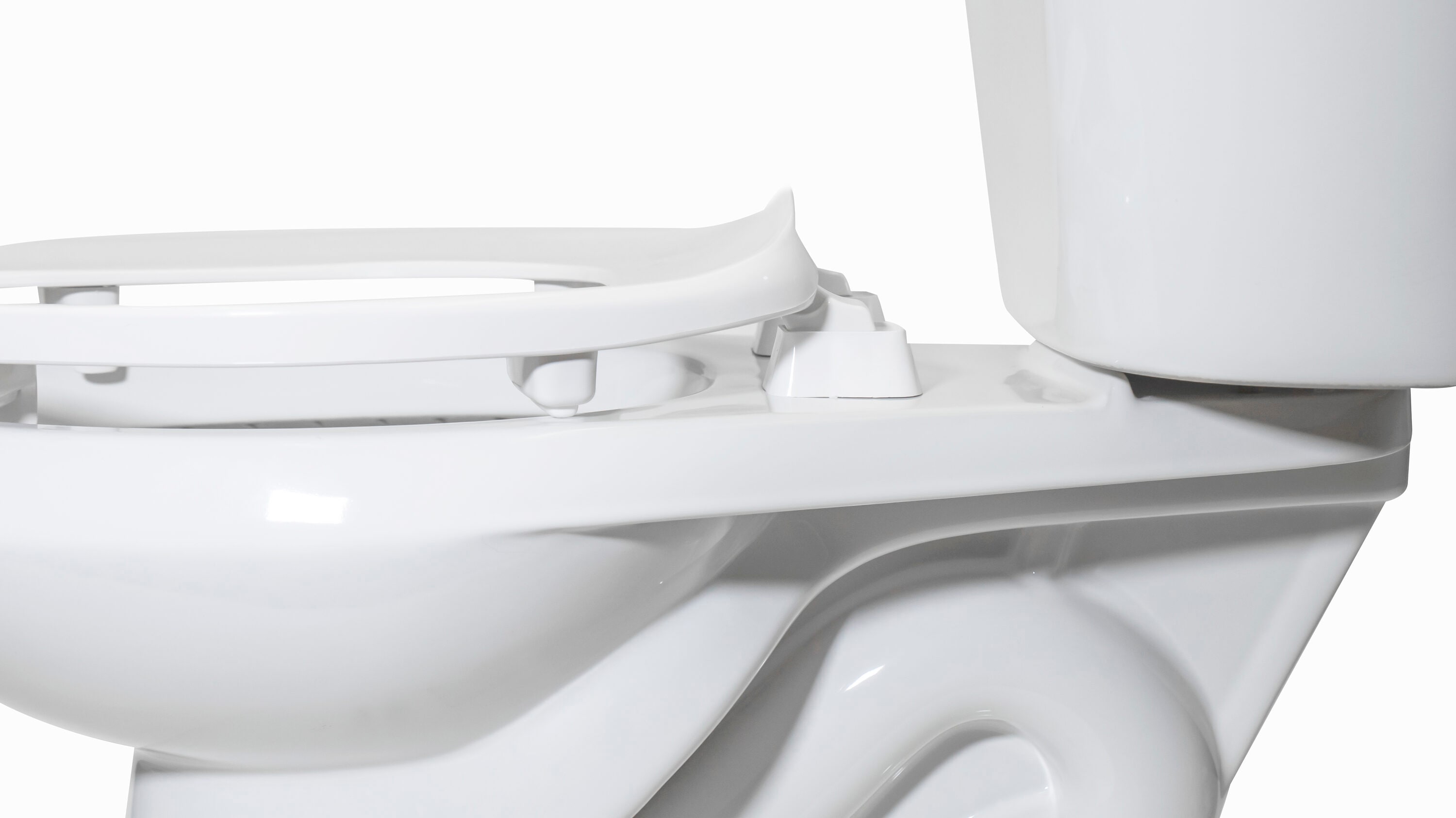 Medline 5 inch Elevated Locking Toilet Seat Without Arms, White, Microban Treated | G4-111MX1