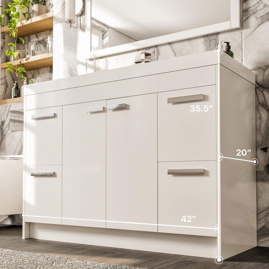 Eviva EVVN1000-8-42WH Bath-Vanity-Combo - View #2
