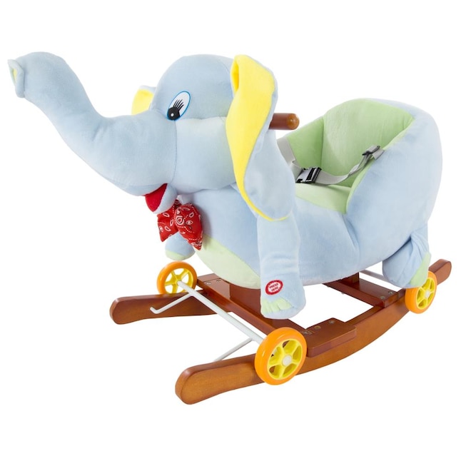Toy Time Toy Time Plush Rocking Elephant- Ride-On Rocker Home in the Kids  Play Toys department at 