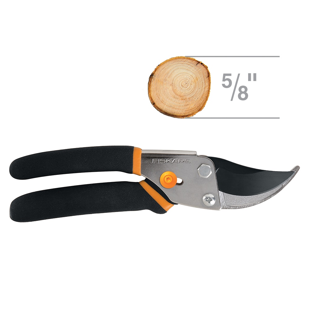 Heavy Duty Pruning Shears with Rust Proof Stainless Steel Blades Handheld Gardening Tools | Orange