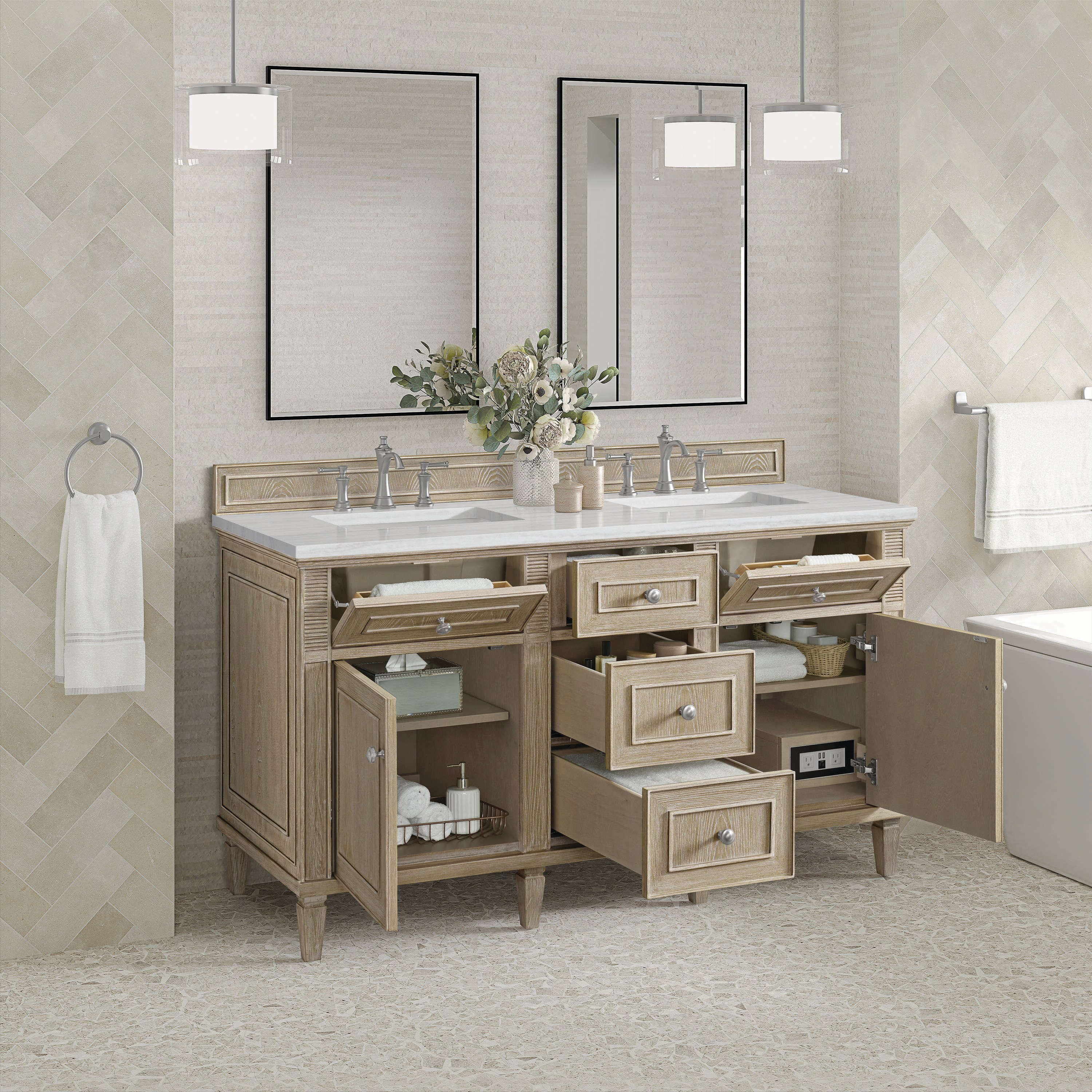 James Martin Vanities 424-V60D-WWO-3AF Bath-Vanity-Combo - View #11