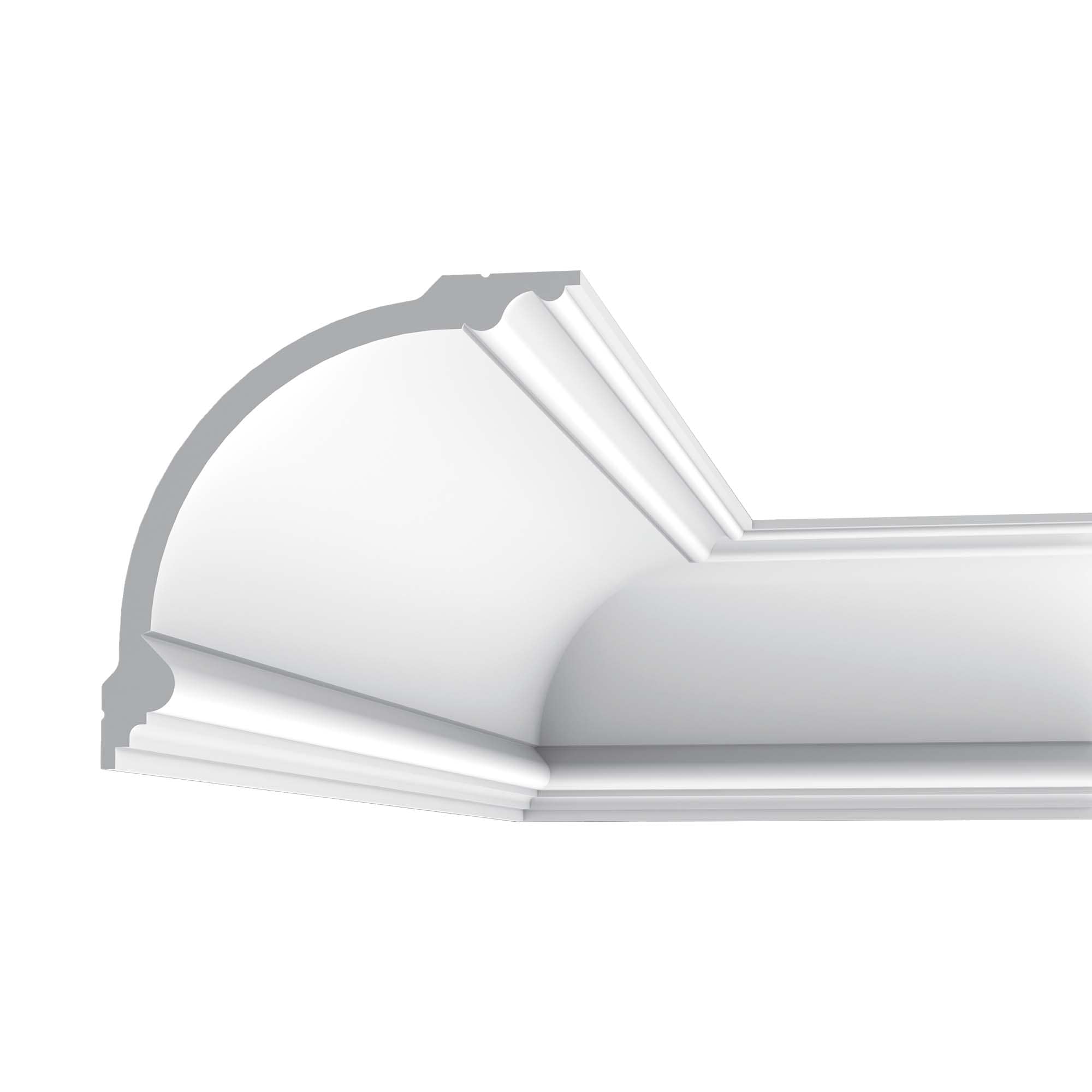 Orac Decor C338 Orac Crown Moulding 78-in Primed Polyurethane Crown Moulding