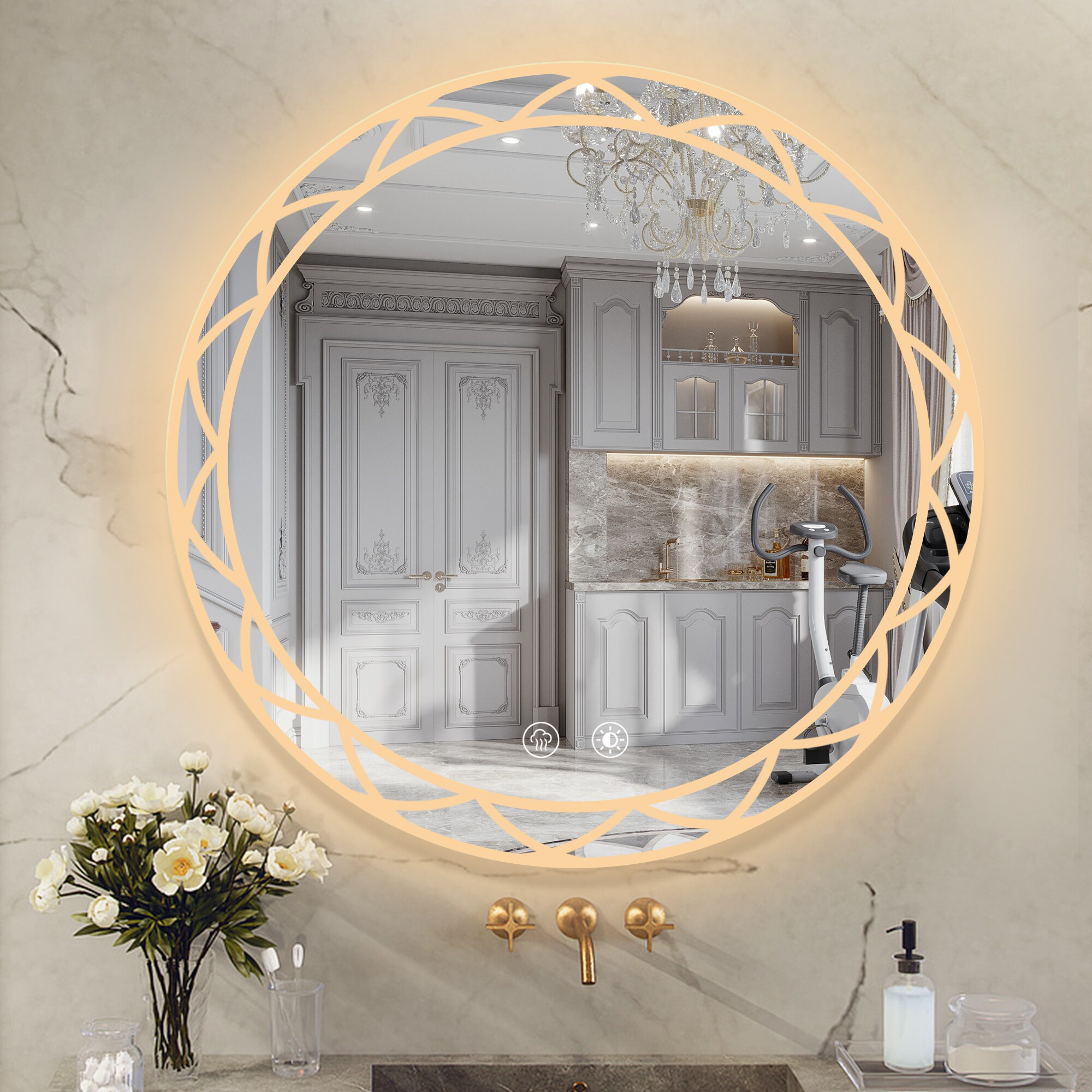Bybafun YB5100080 Framed-Bath-Mirrors - View #3