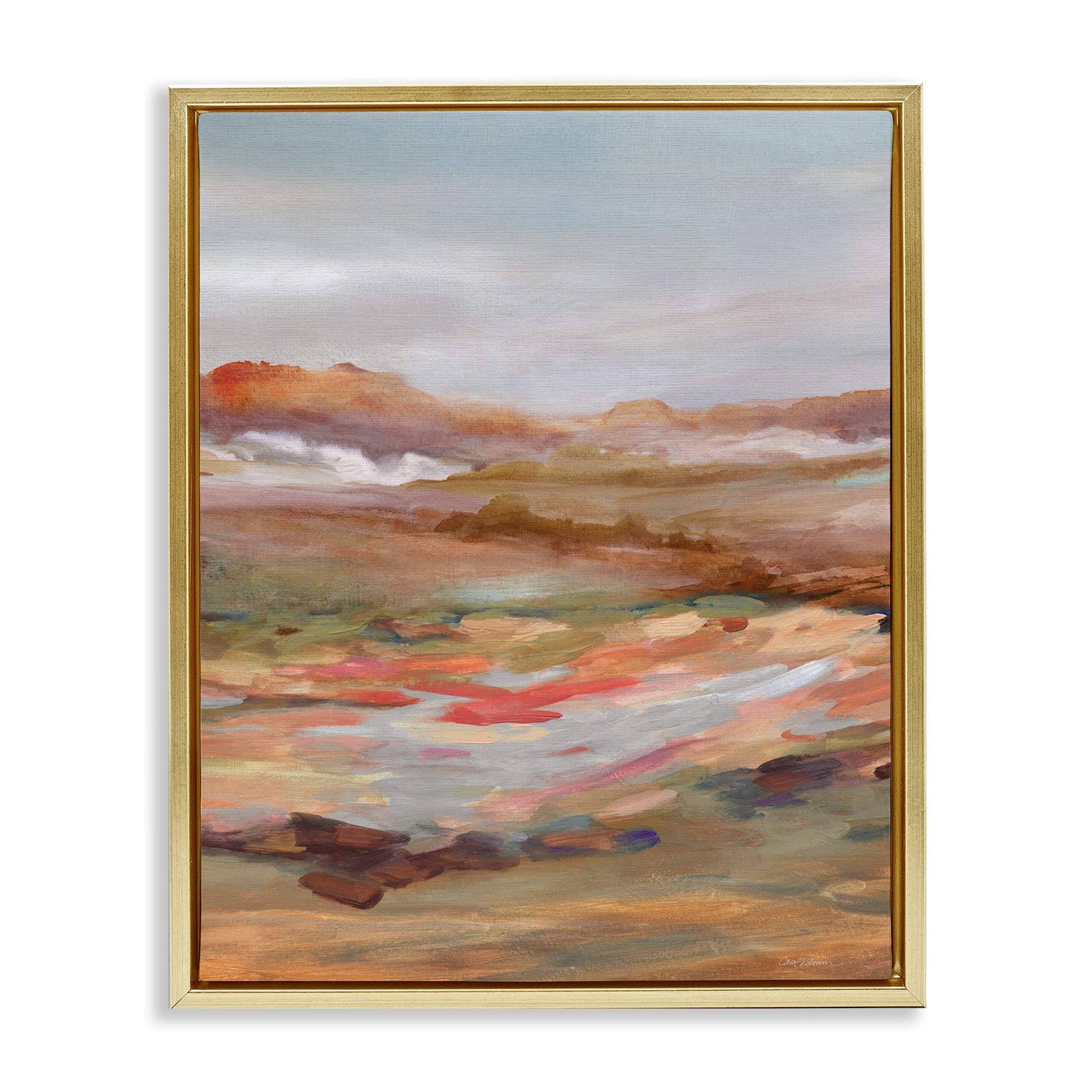 Stupell Industries BS-286-FFG-24X30 Dynamic Abstract Desert Floating Frame design by Carol Robinson