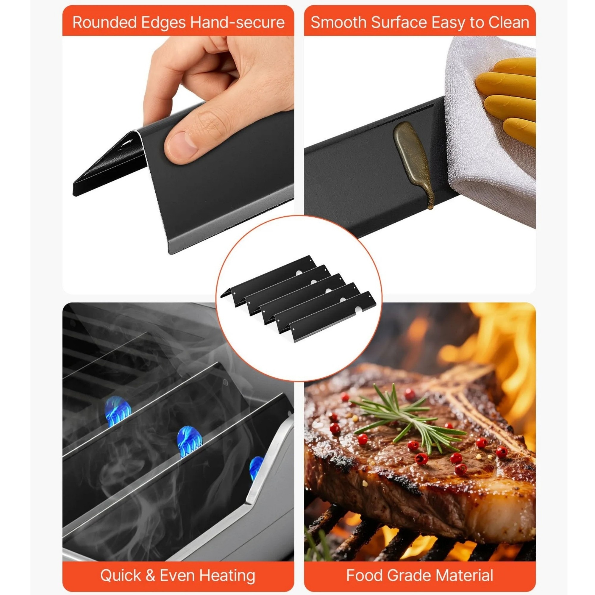 Numhew NHSEAN0073 Gas-Grill-Cookgrates-Warmracks - View #5