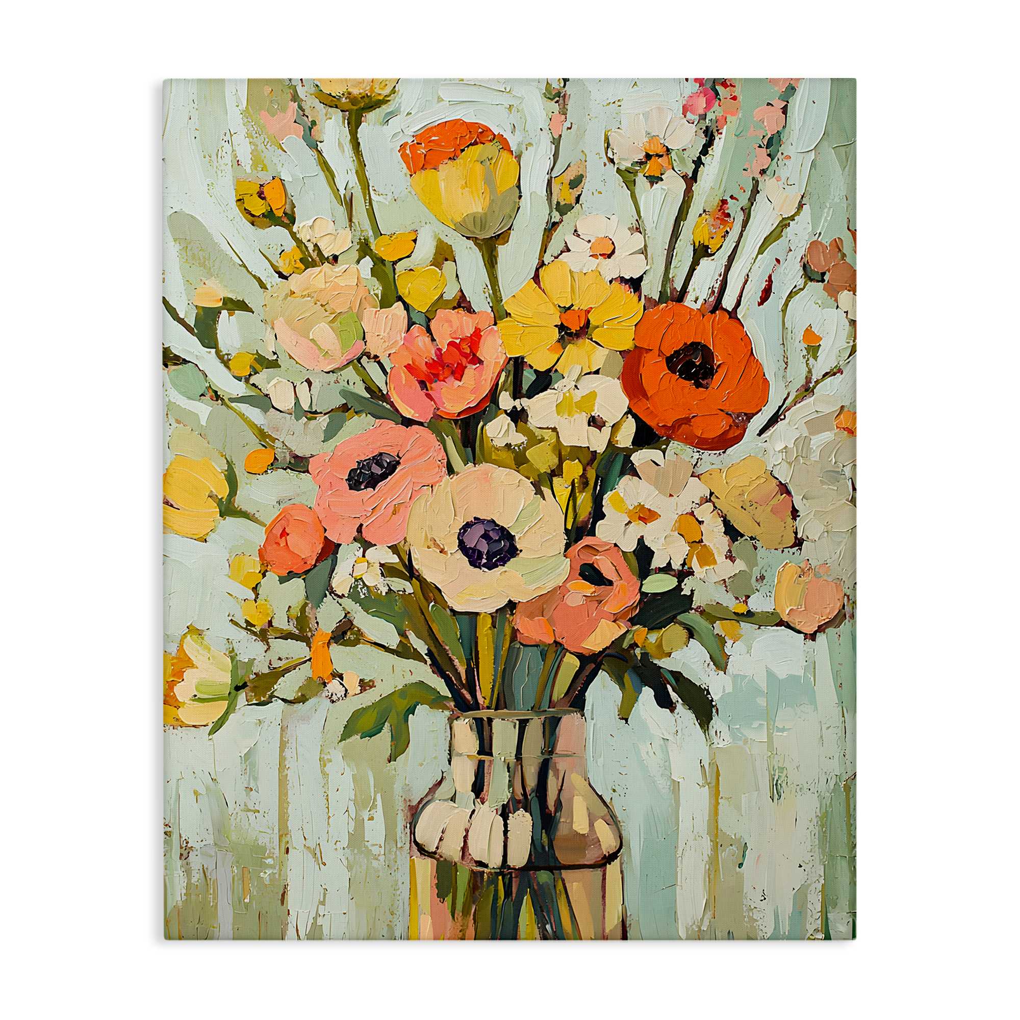 Stupell Industries BT-906-CN-24X30 Painterly Bouquet Arrangement Canvas Wall Art By Franklyn Gregory 24 x 30