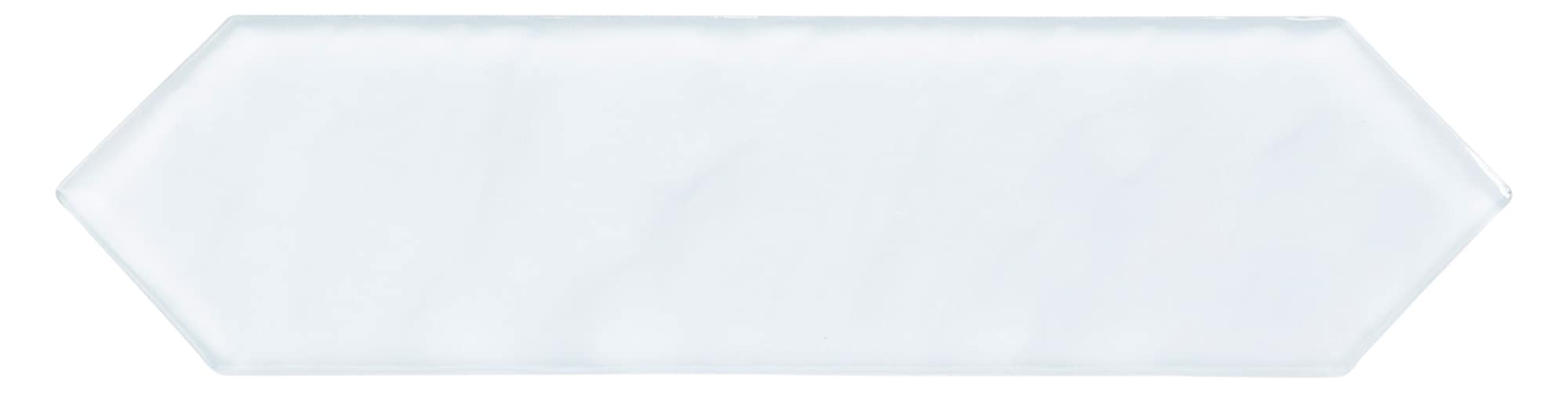 Icicle Blue Polished Glass Hexagonal Subway Tile
