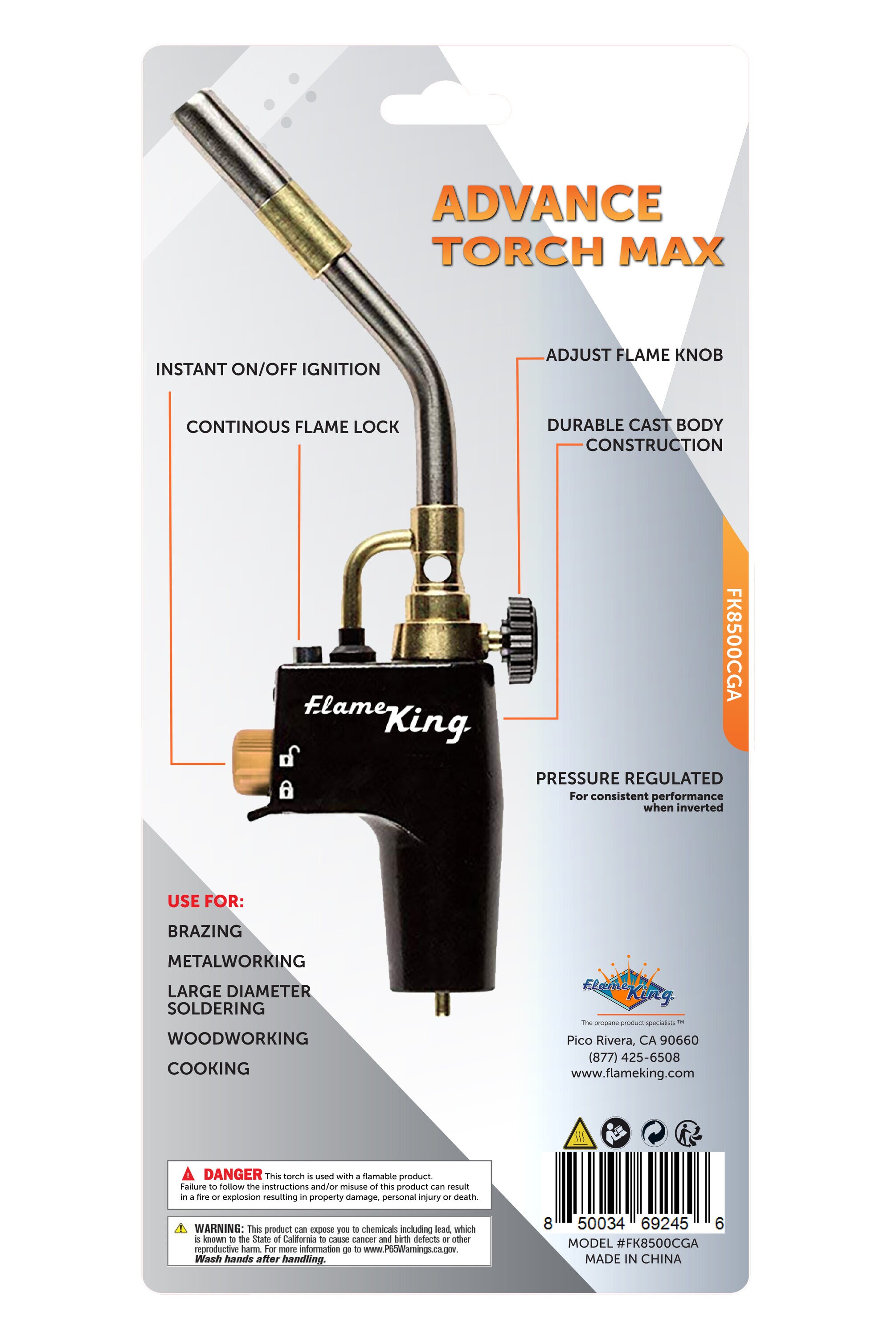 Flame King FK8500CGA Torch-Cylinders - View #3