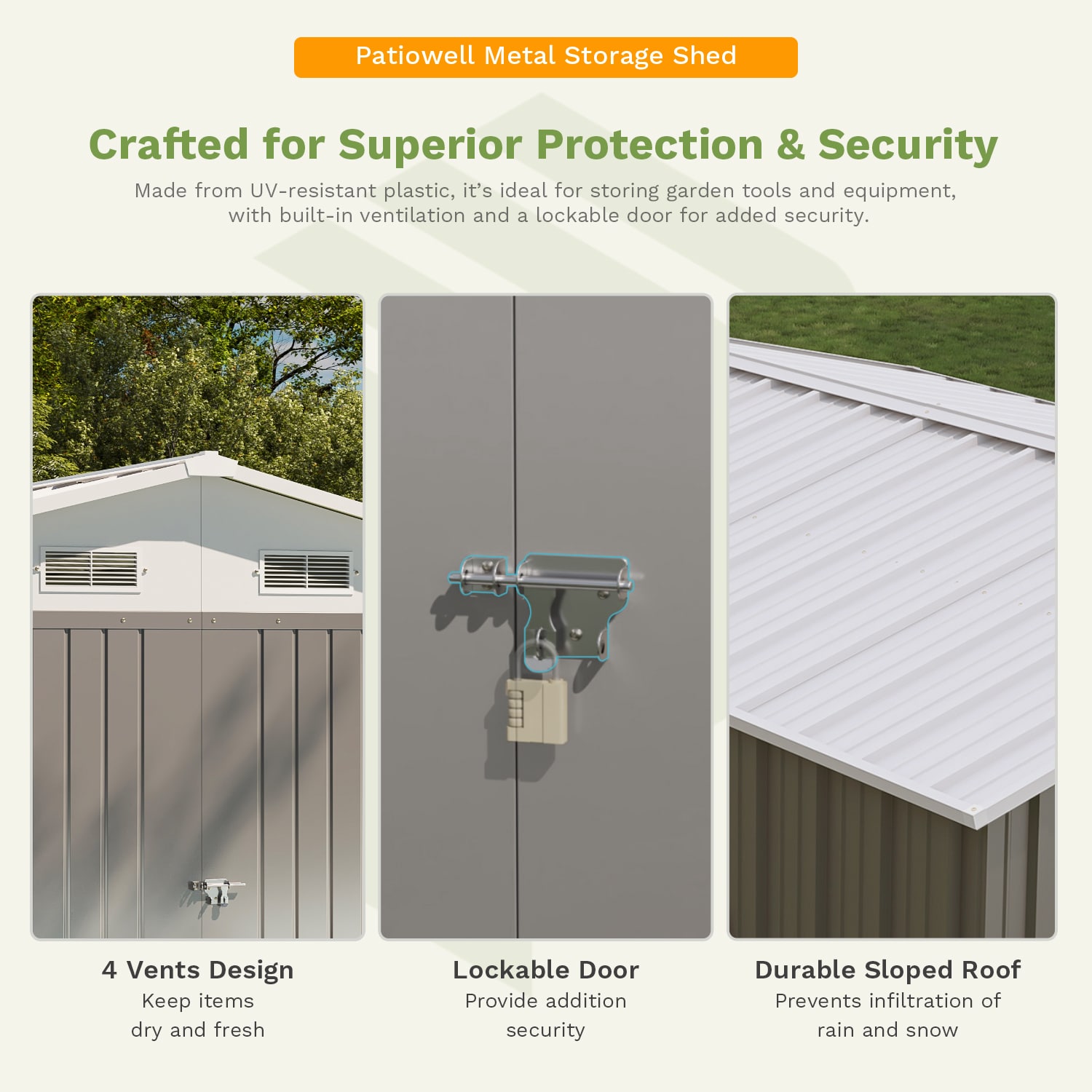 Patiowell WES-0289-4 Metal-Storage-Buildings-Sheds - View #4