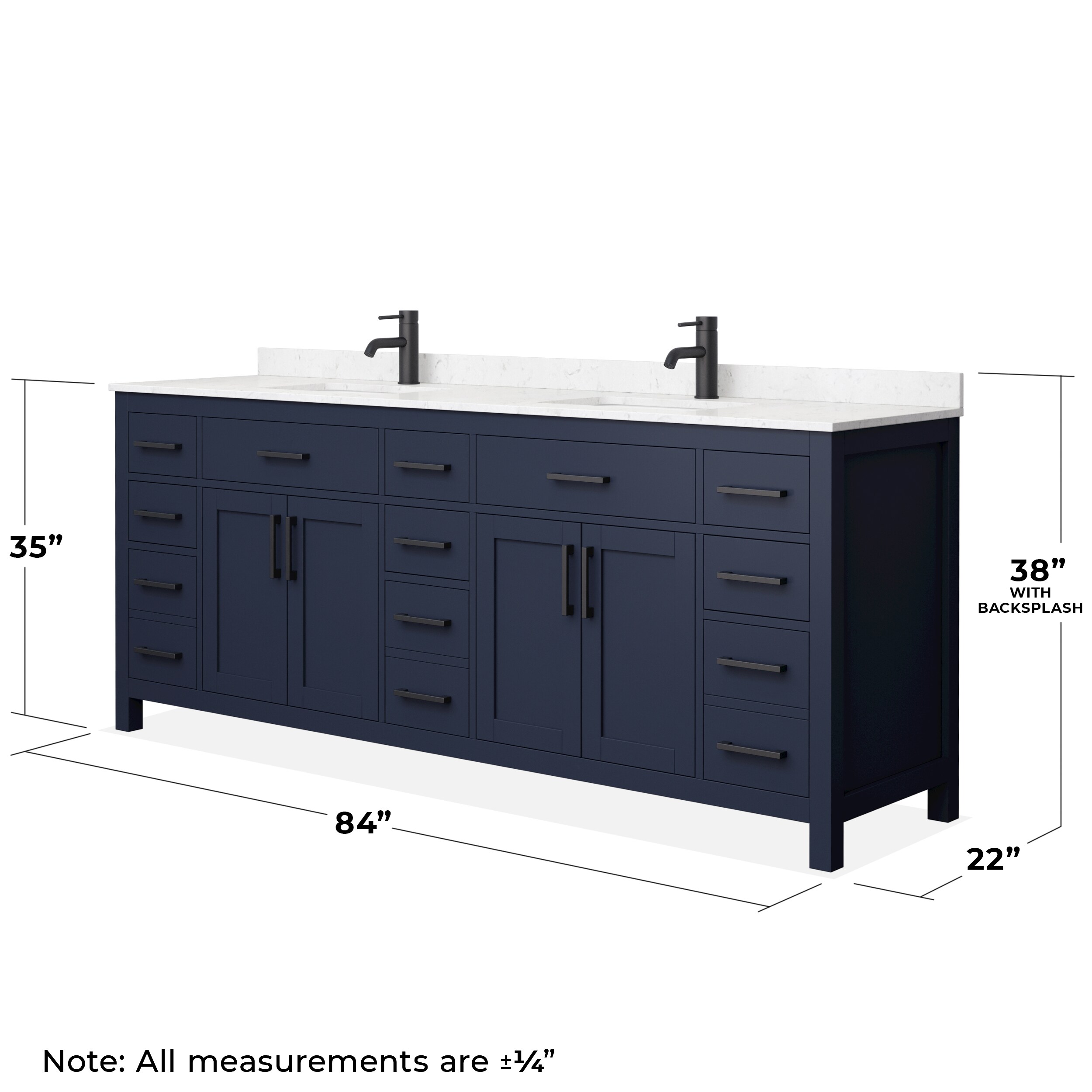 Wyndham Collection WCG242484DBBCCUNSMXX Bath-Vanity-Combo - View #5