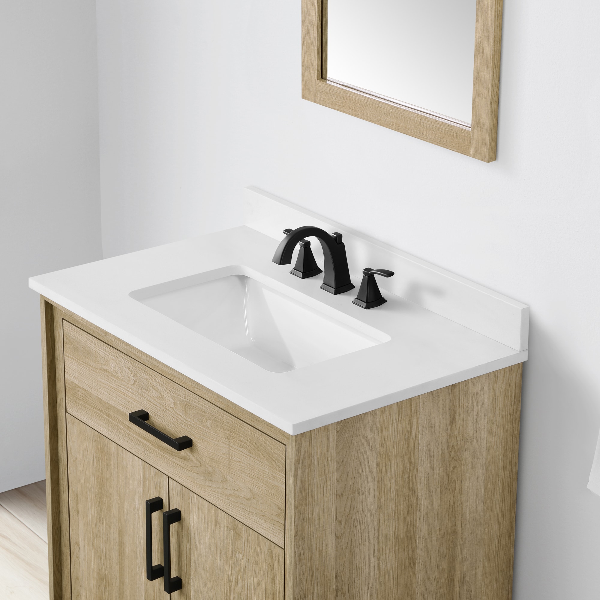 Style Selections Sancroft 30-in Oak Undermount Single Sink Bathroom ...