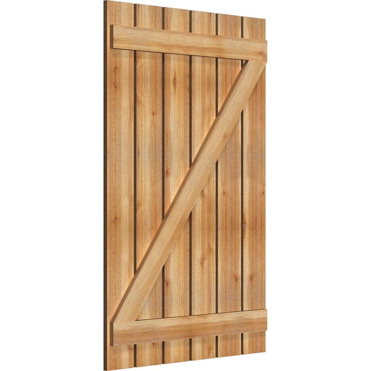 Ekena Millwork RBS06Z35X053RWR Exterior-Shutters - View #2