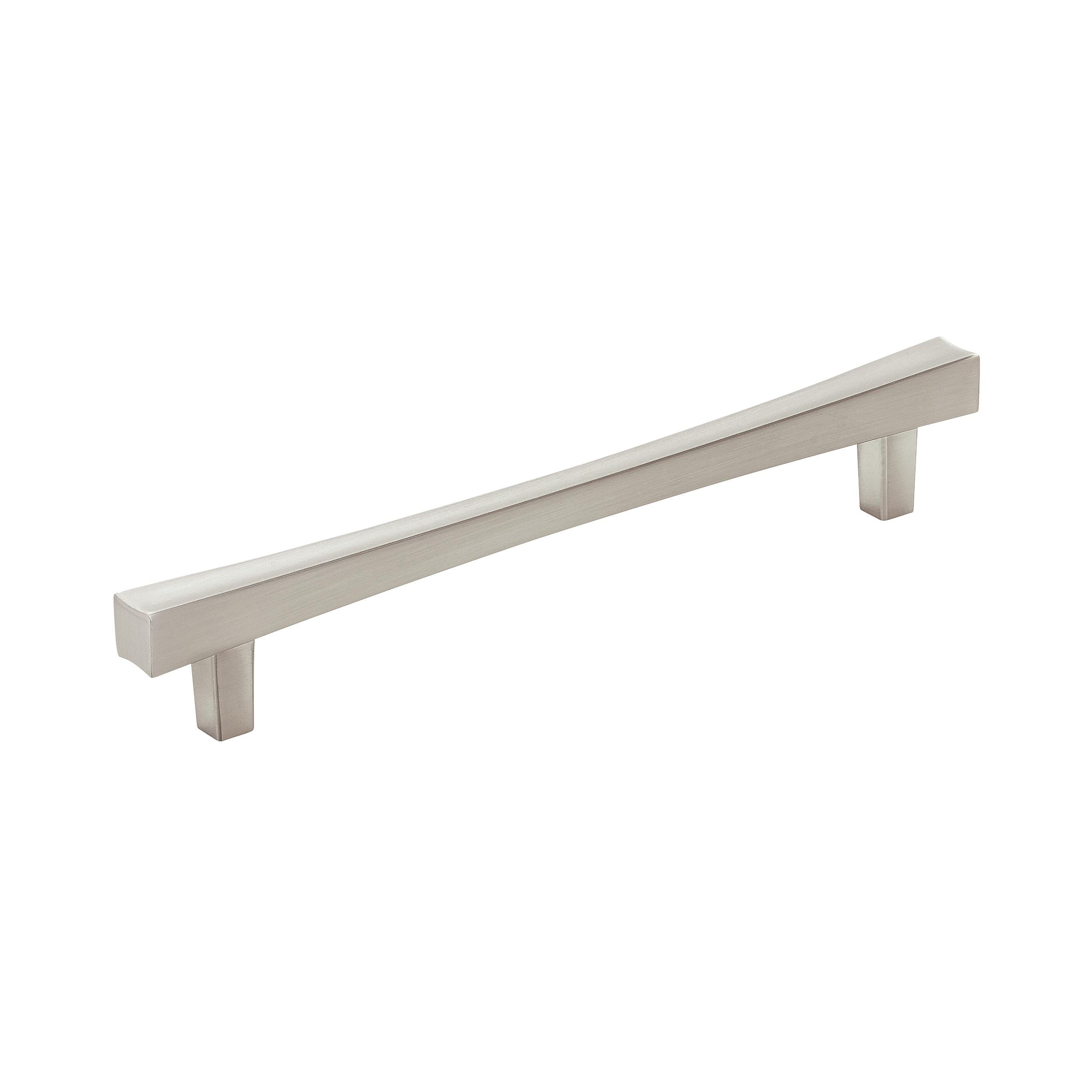 Amerock 10VMP37324G10 Pailou 6-5/16-in , 160mm Center to Center Satin Nickel Square Bar 10 -Pack