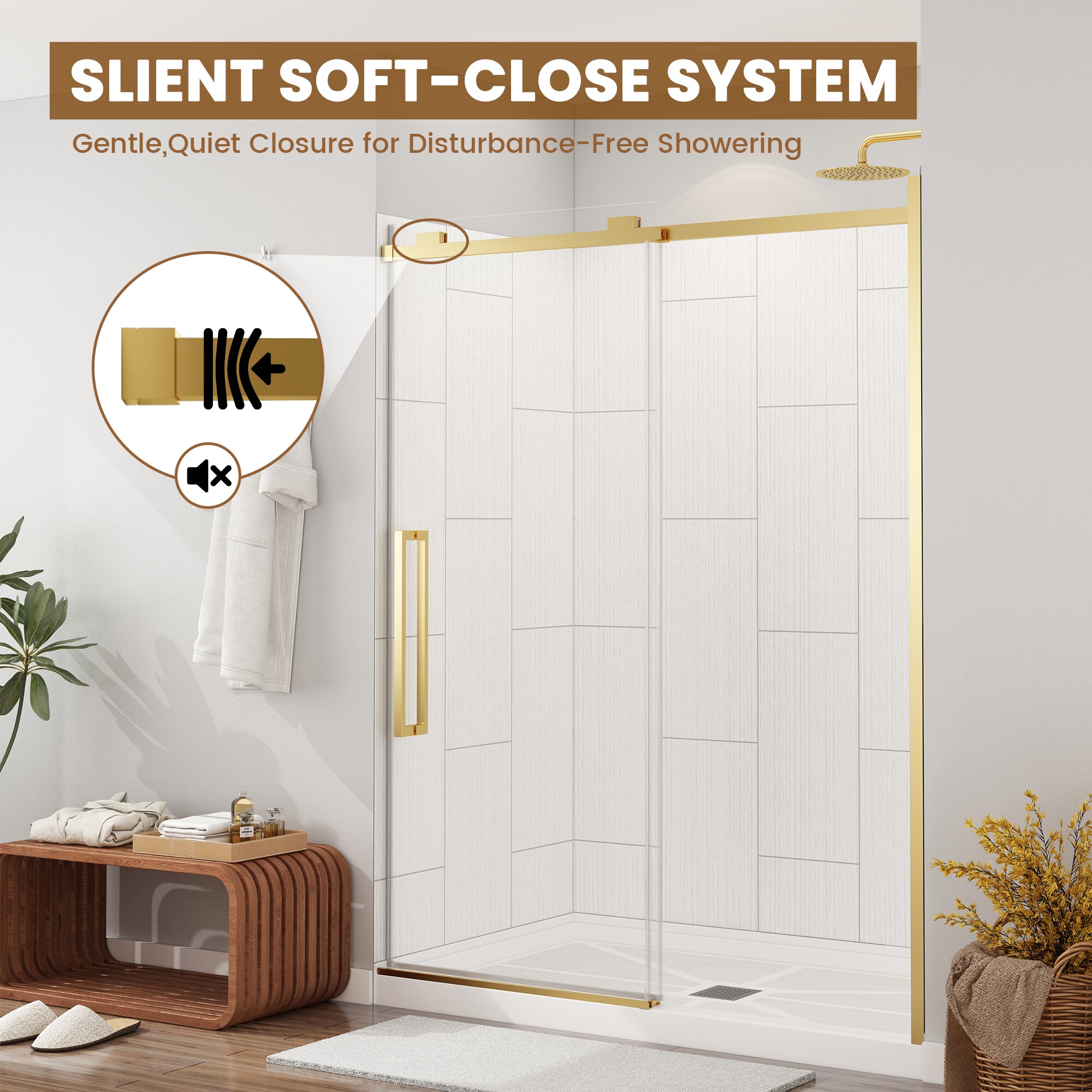 CASAINC CABR1301BG26C25 Alcove-Shower-Kit - View #8