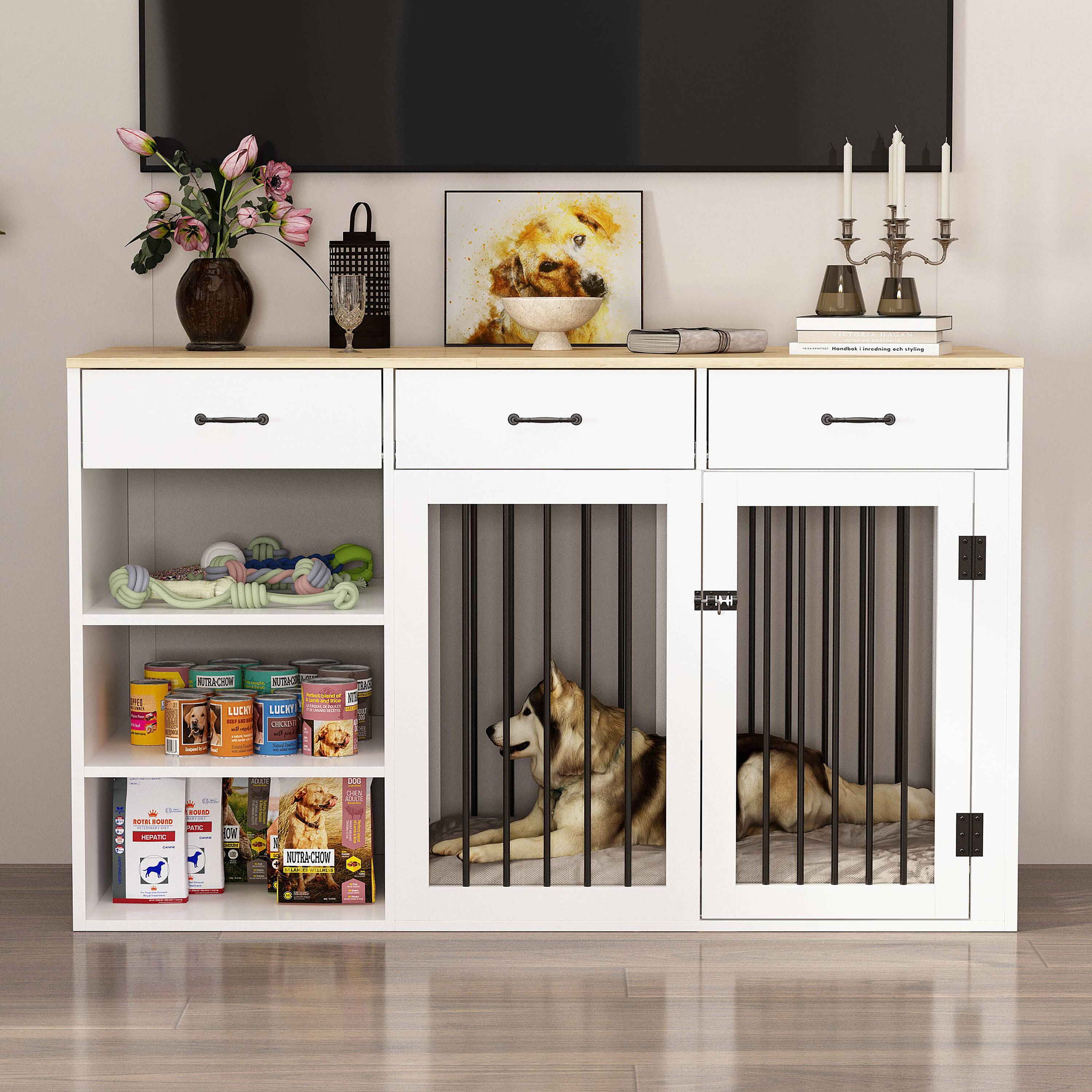 MIDHAM KF150211-01 Composite Indoor Large Dog House
