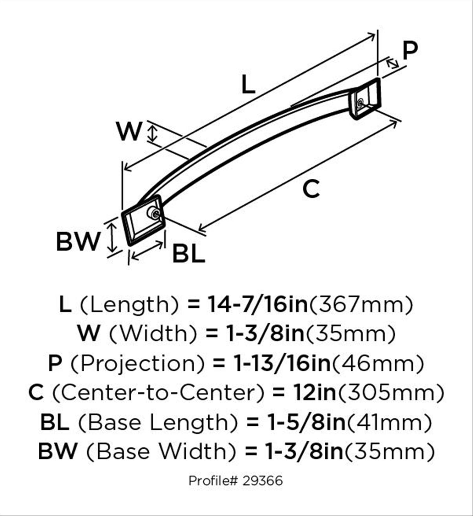Amerock BP29366PN Cabinet-Pulls - View #7