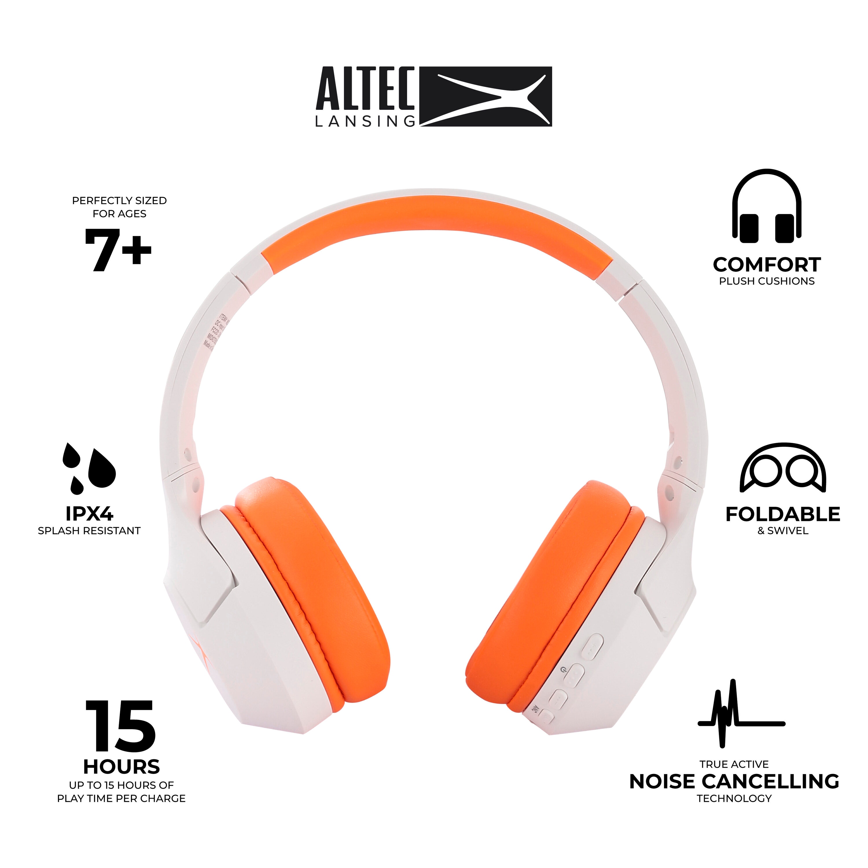 Altec Lansing MZX4500-WOORG headphones - View #2