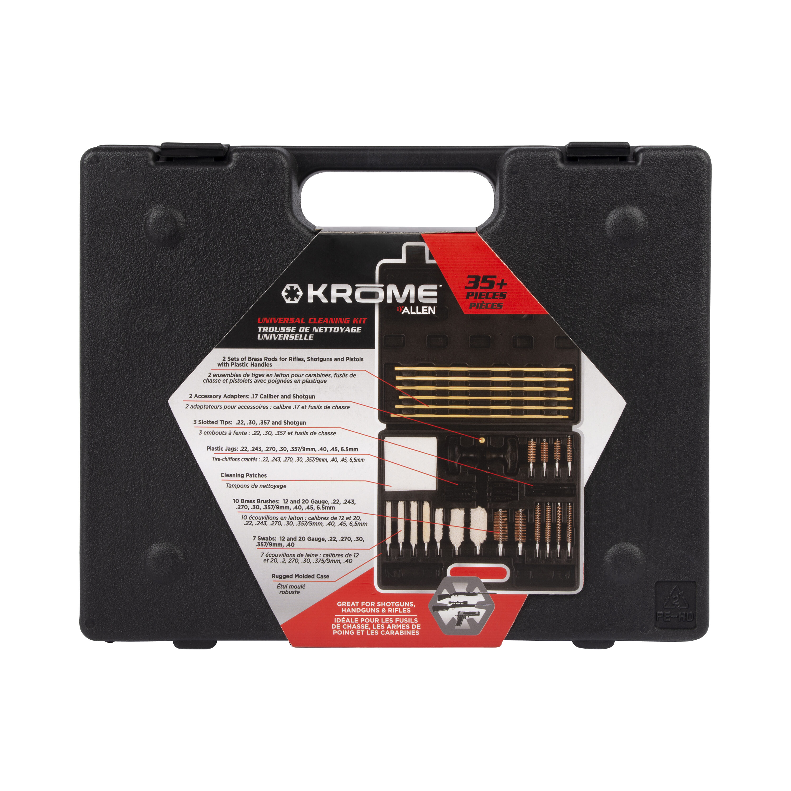 Krome Otis Technology Gun Cleaning Kit - Brass Rods for Shotgun, Rifles,  and Pistols - Cotton Swabs and Brushes for Various Calibers in the Hunting  Equipment & Apparel department at