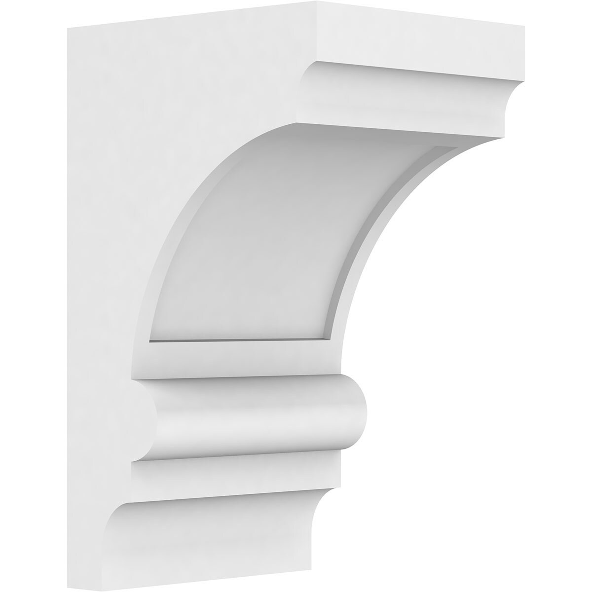 Ekena Millwork CORP05X06X10DIA 5-in x 6-in x 10-in Standard diane Unfinished White PVC Paintable Corbel