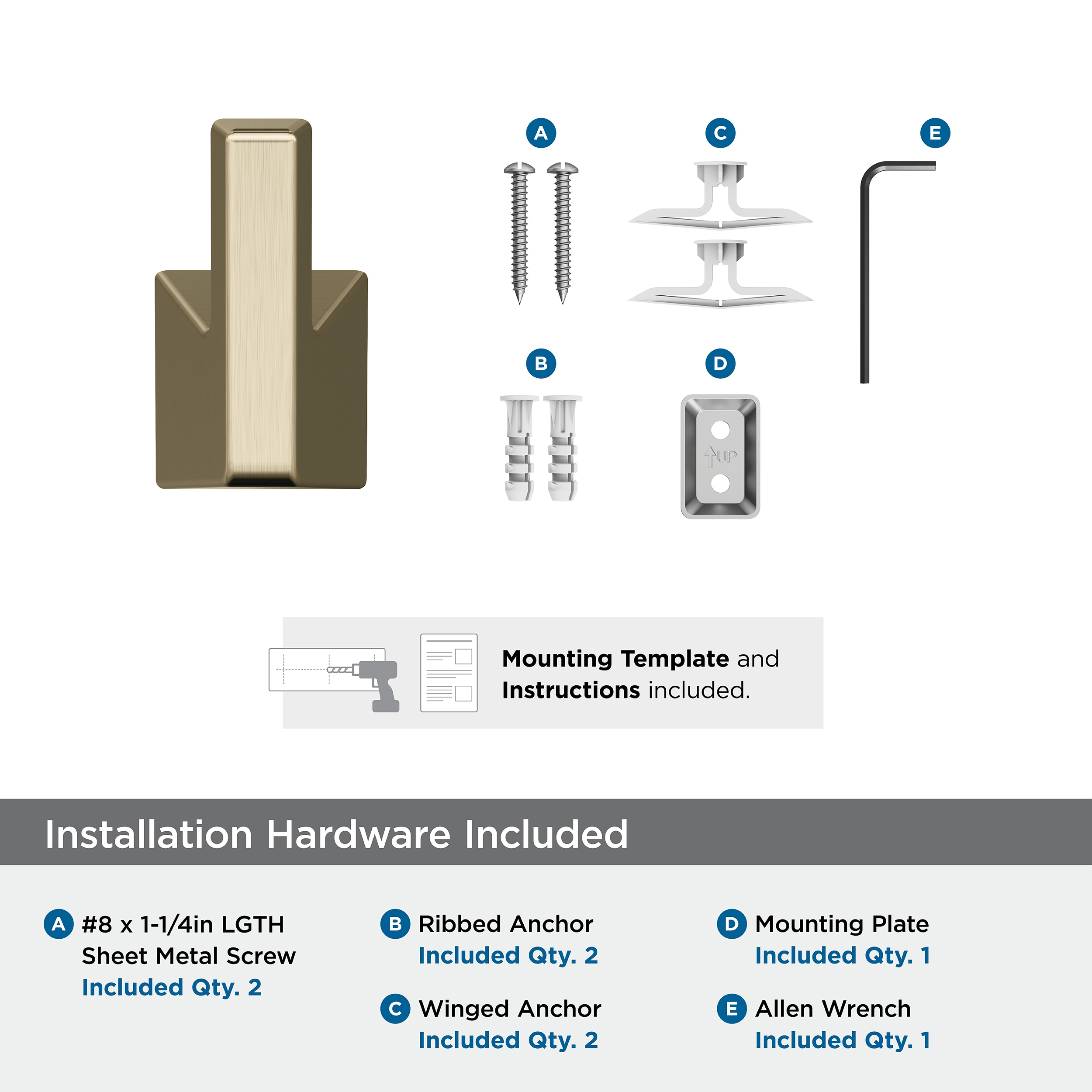 Amerock BH36000BBZ Robe-Hooks - View #7