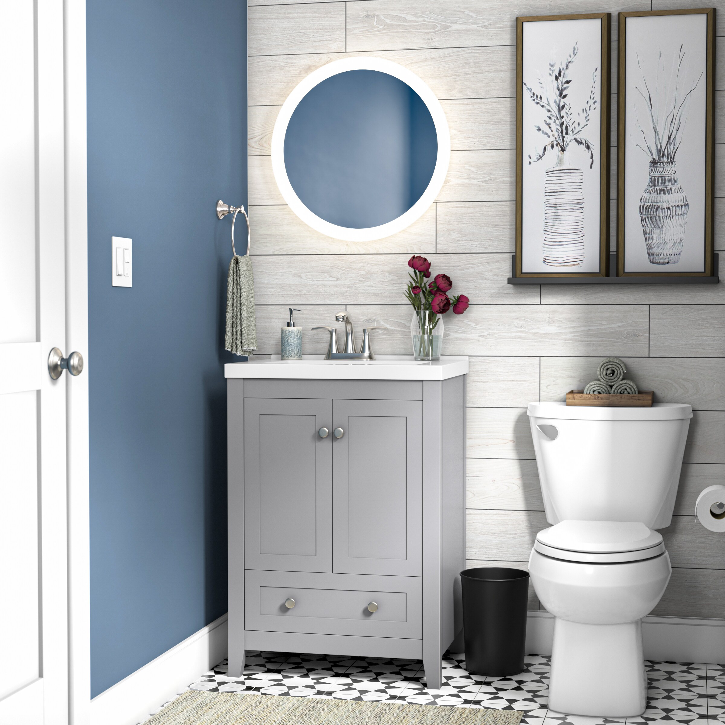 37+ White Bathroom Floor Tiles ( CLEAN & CLASSIC ) - Tiles