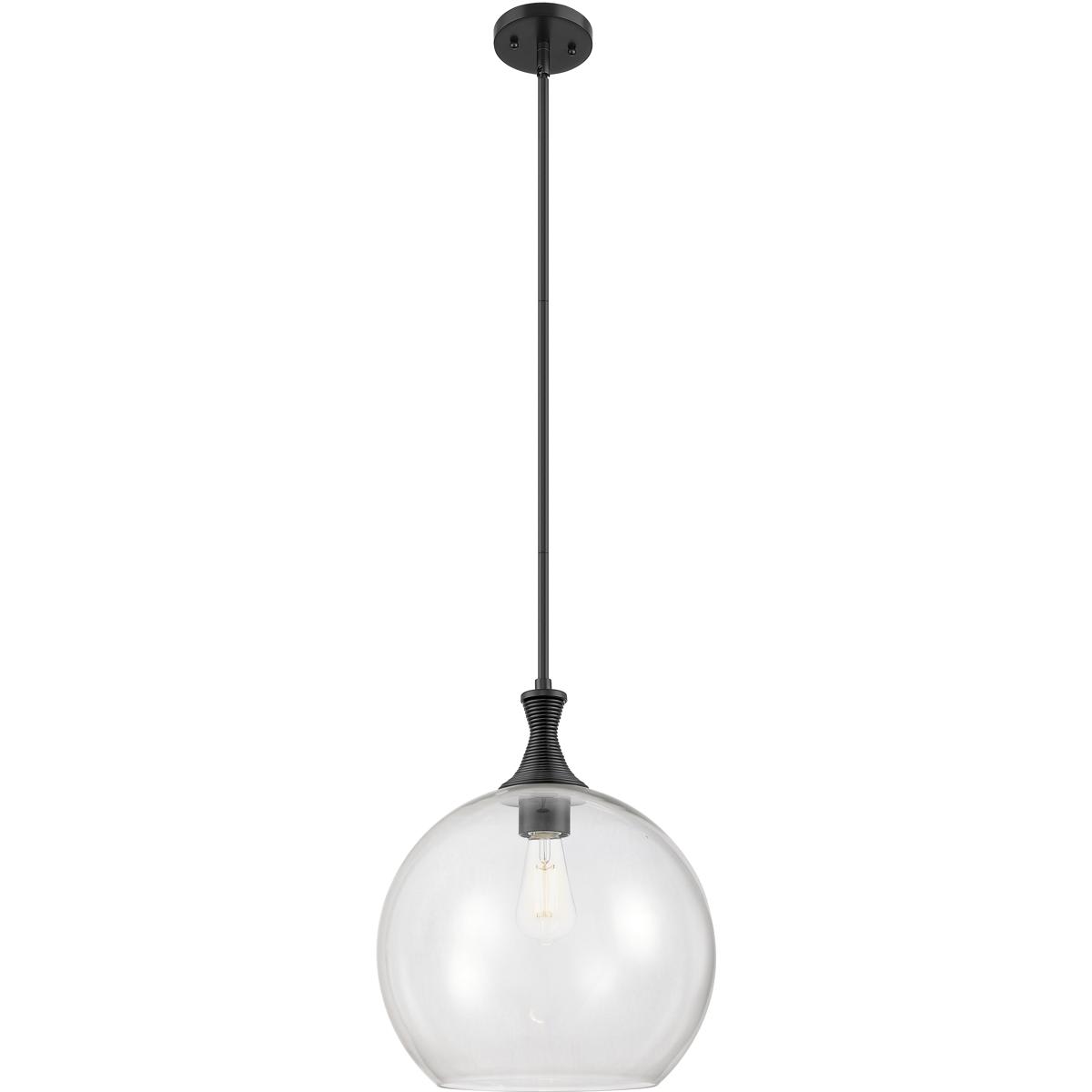 Innovations Lighting - 415-1S-BK-G122-14 Astor Pendant Matte Black