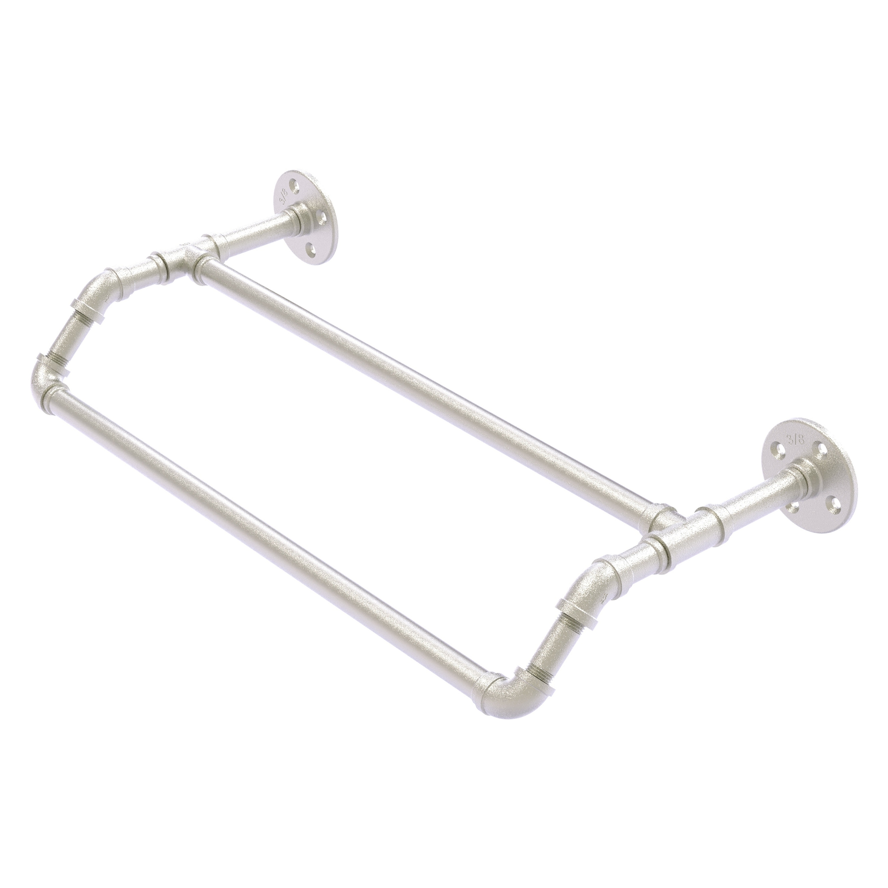 Allied Brass P-220-24-DTB-SN Pipeline 24-in double Satin Nickel Wall mount Double Towel Bar