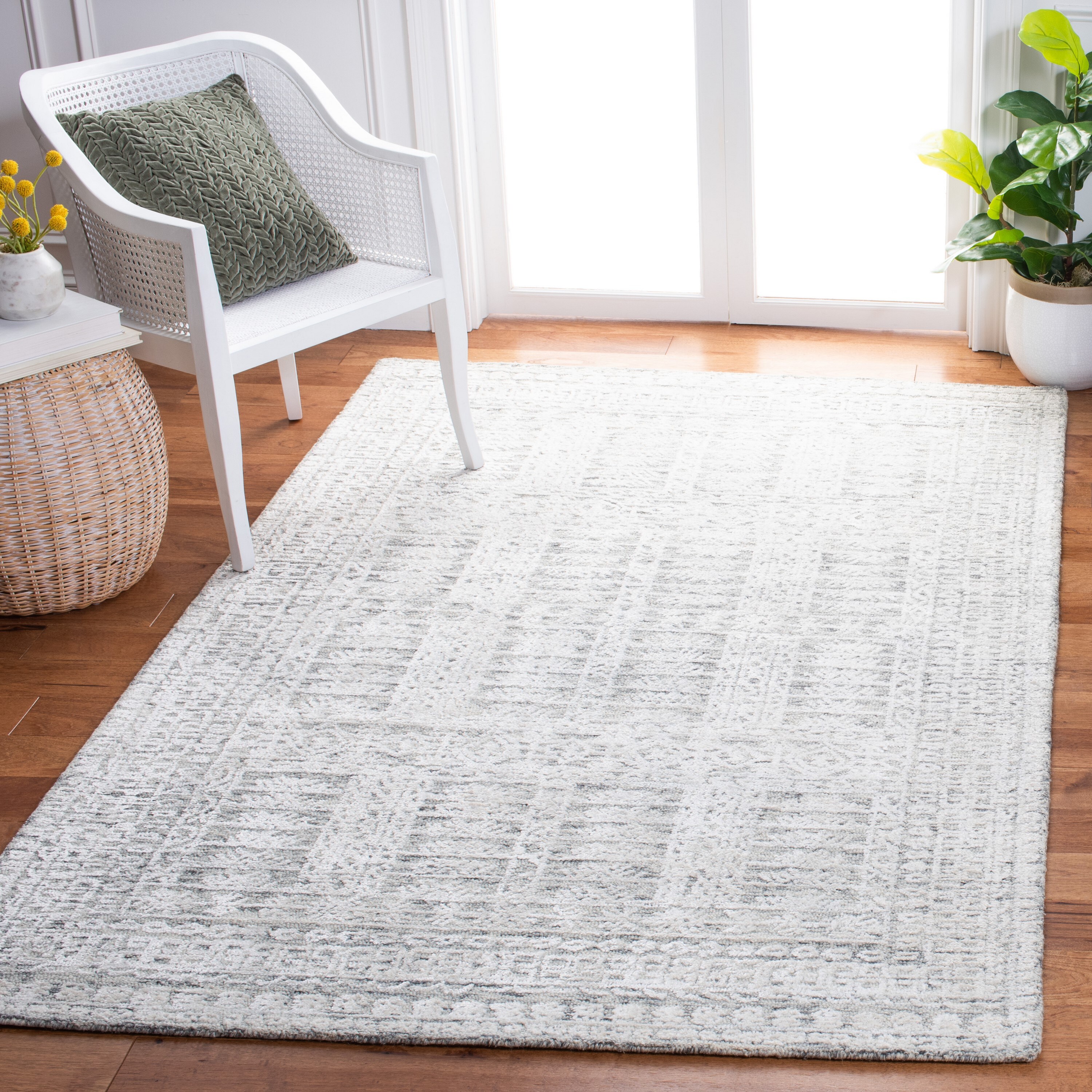 Safavieh GLM553H-9 Glamour Lumturije 9 X 12 (ft) Charcoal/Ivory Indoor Abstract Bohemian/Eclectic Area Rug