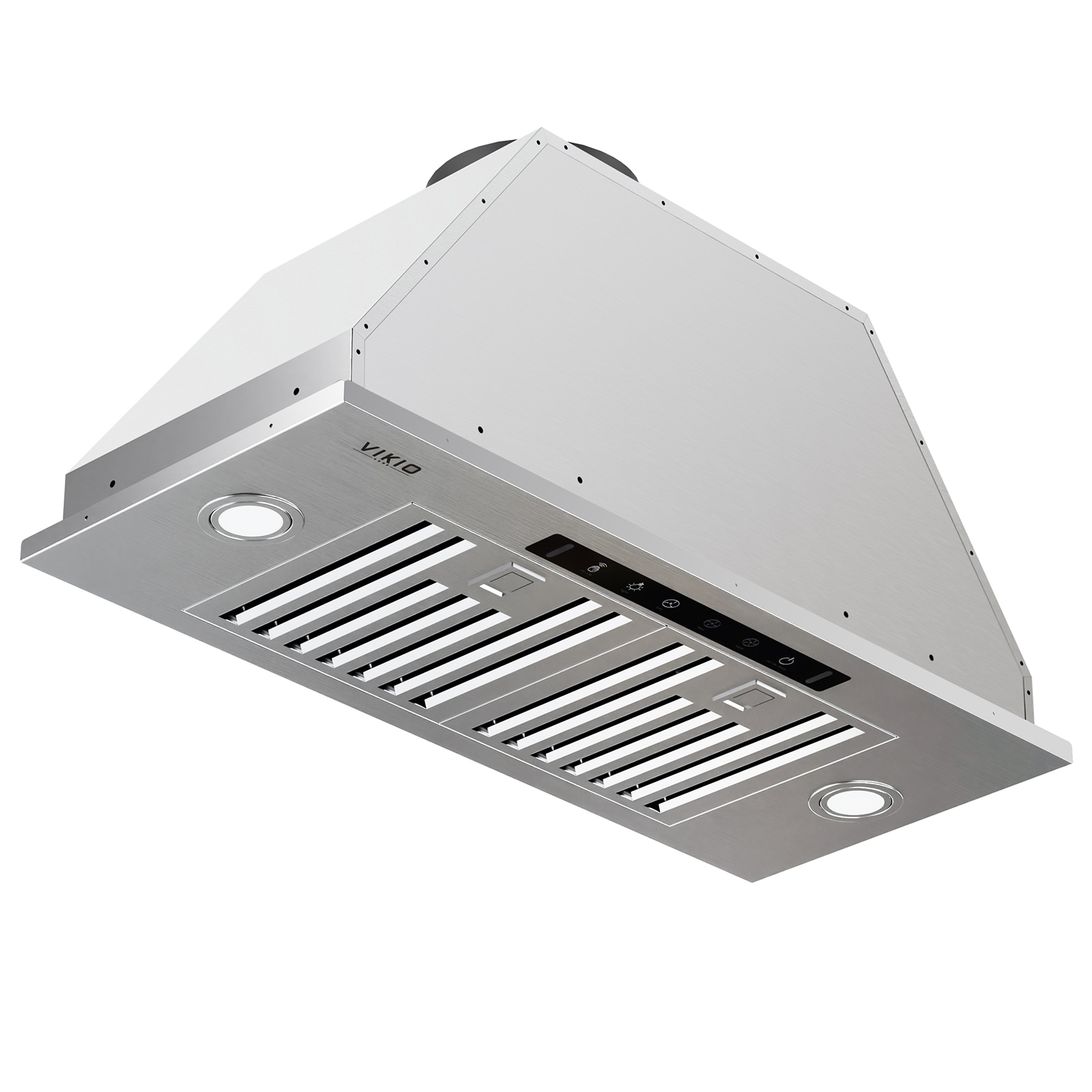 VIKIO B01C30SBPLUS 28 inch Ductless 900-CFM Recirculating Stainless Steel Insert Under Cabinet Range Hood with Charcoal Filter