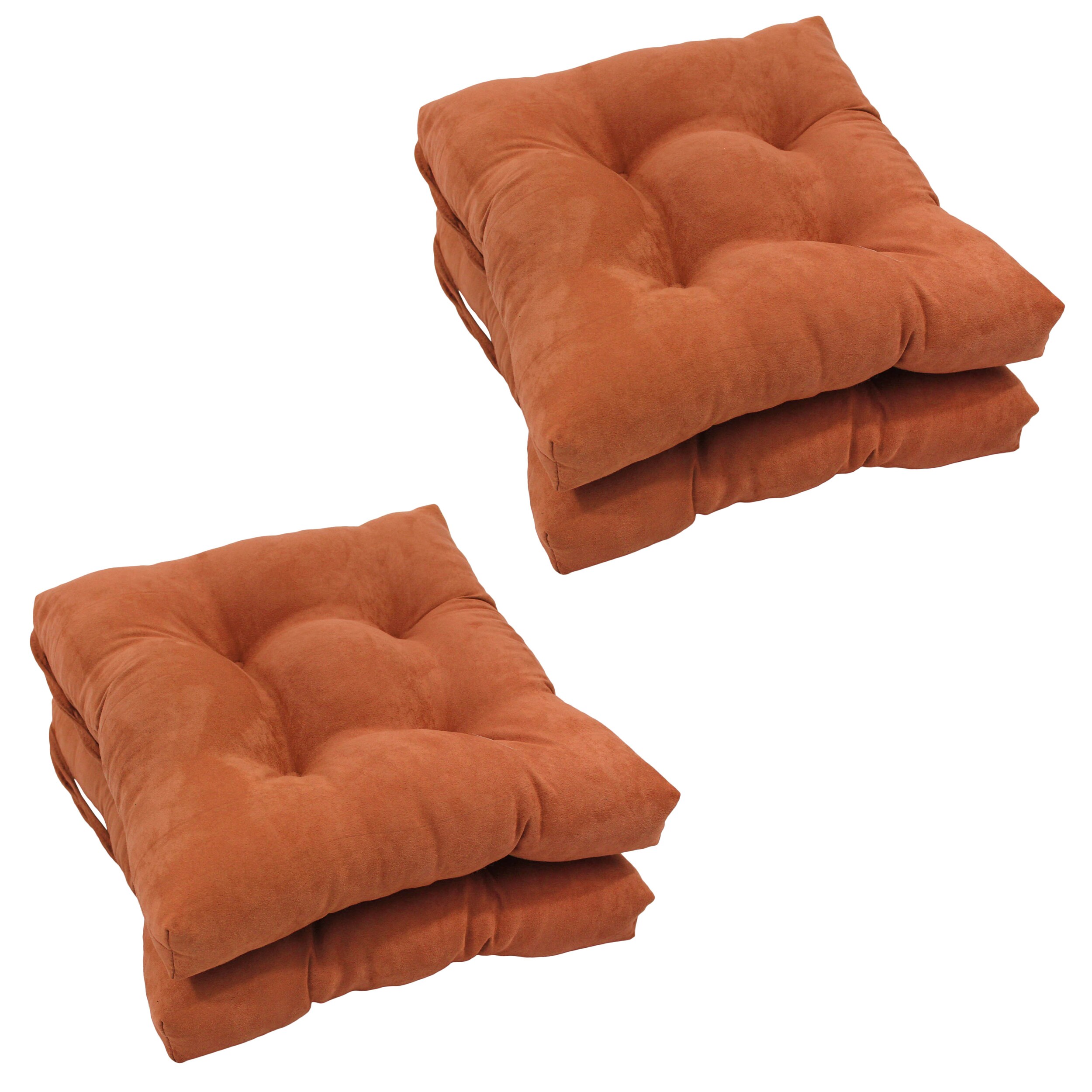 Blazing Needles 916X16SQ-T-4CH-MS-SP Spice Solid Chair Cushion