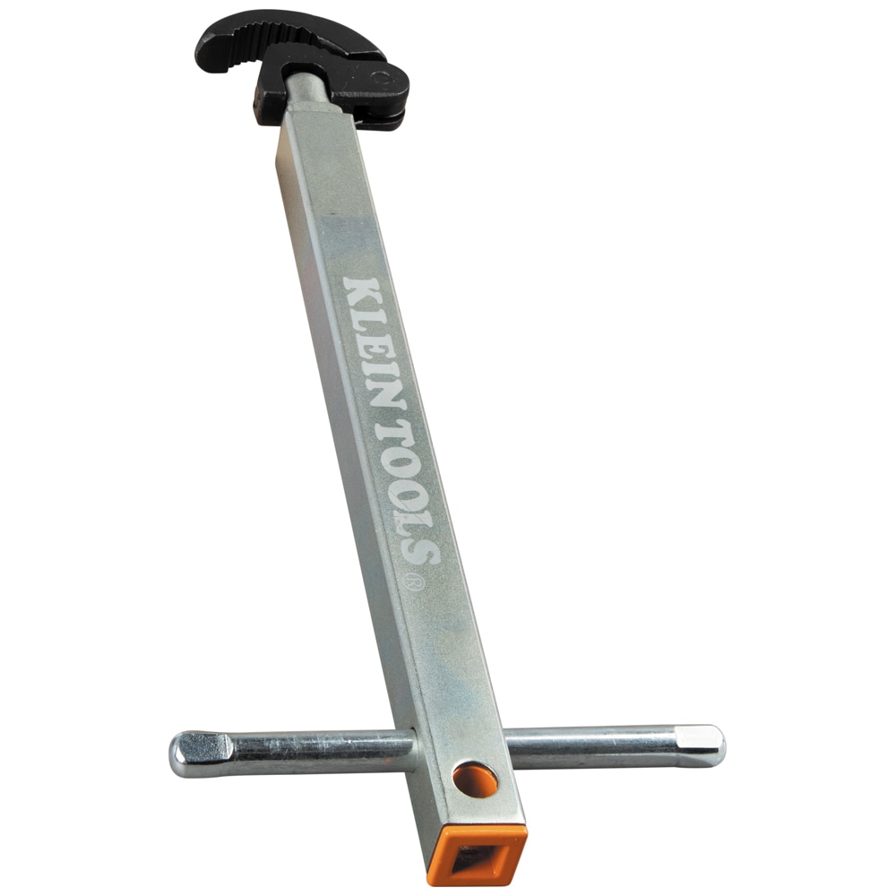 Adjustable Telescoping Silver Basin Wrench with Zinc Plated Handle