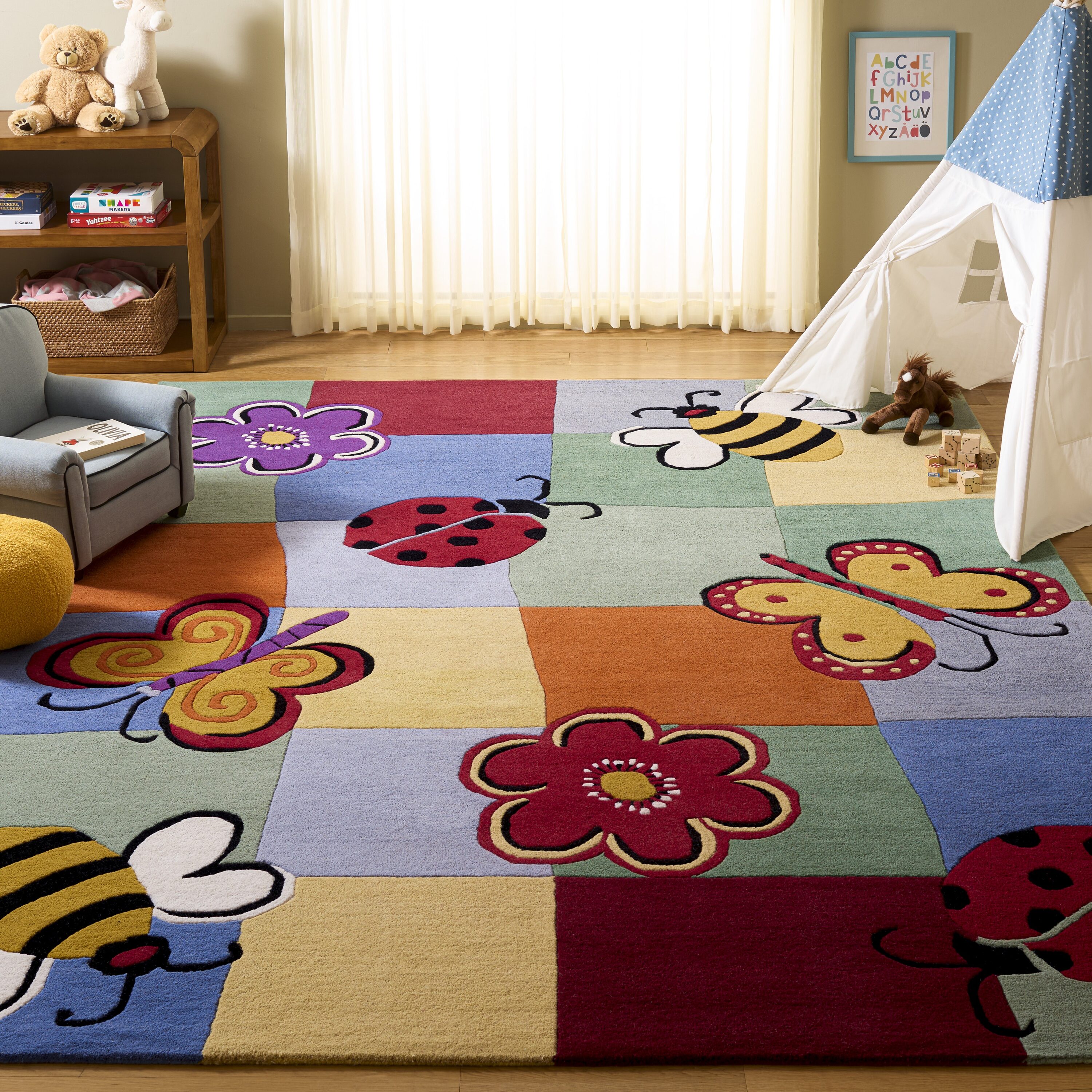  Kids 753A Multi 8in x 10in Rug
