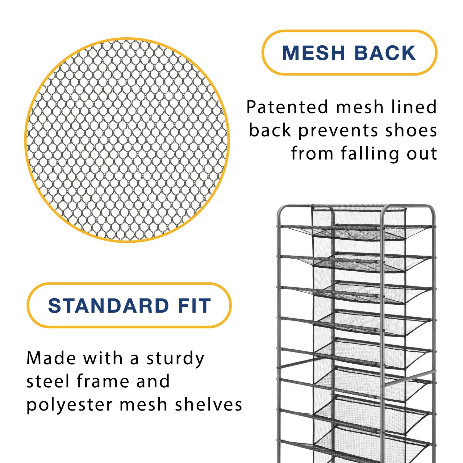 Whitmor 6037-10524-GM Shoe-Racks - View #5