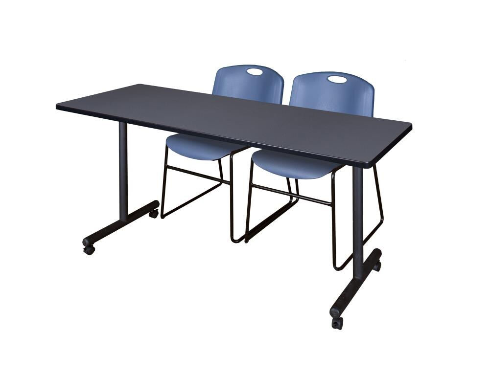 Regency MKTRCC6024GY44BE Training Gray 4-Person Training Table (60-in W x 29-in H)