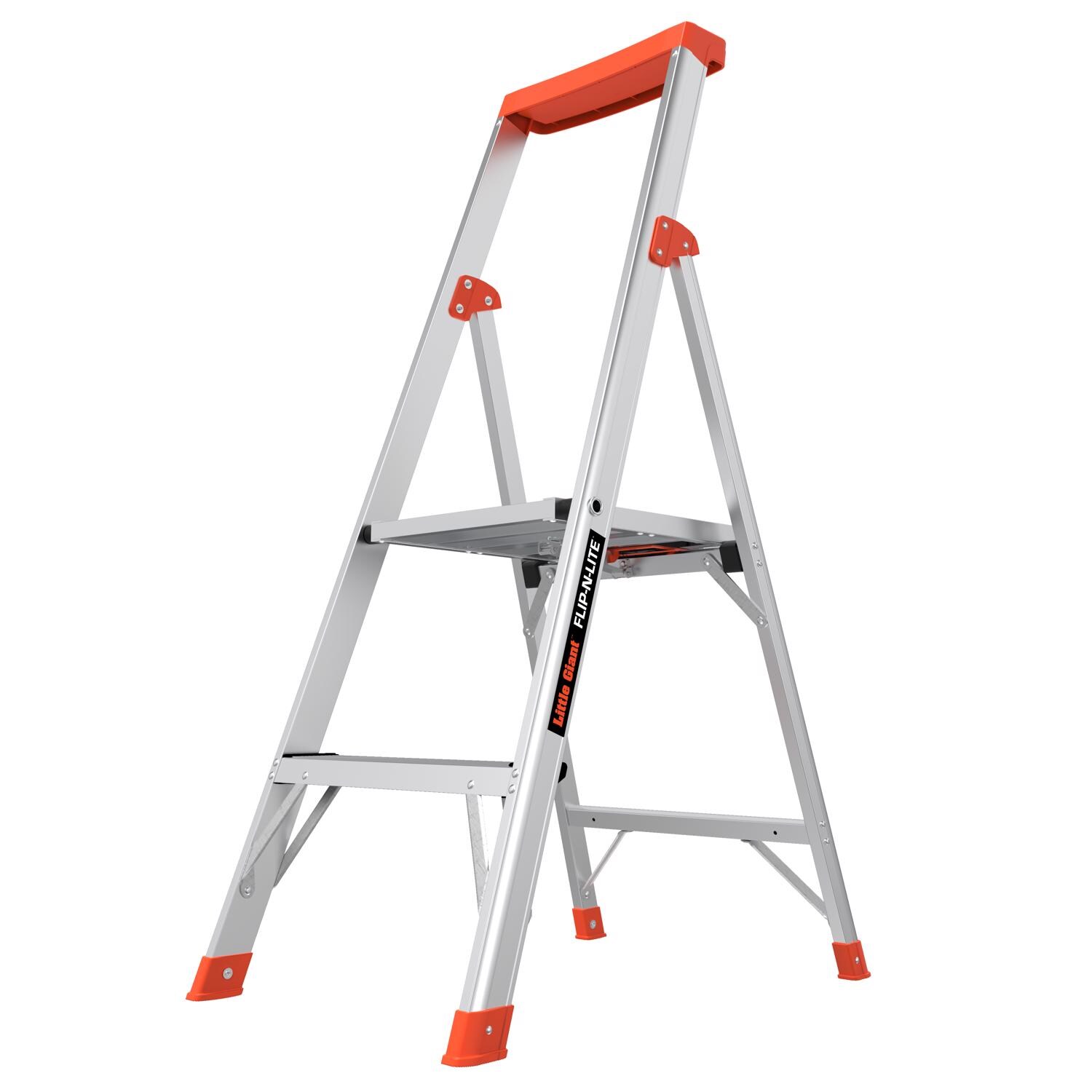 Little Giant Ladders - Flip N Lite 4 ft. H Aluminum Step Ladder Type IA 300 lb. capacity