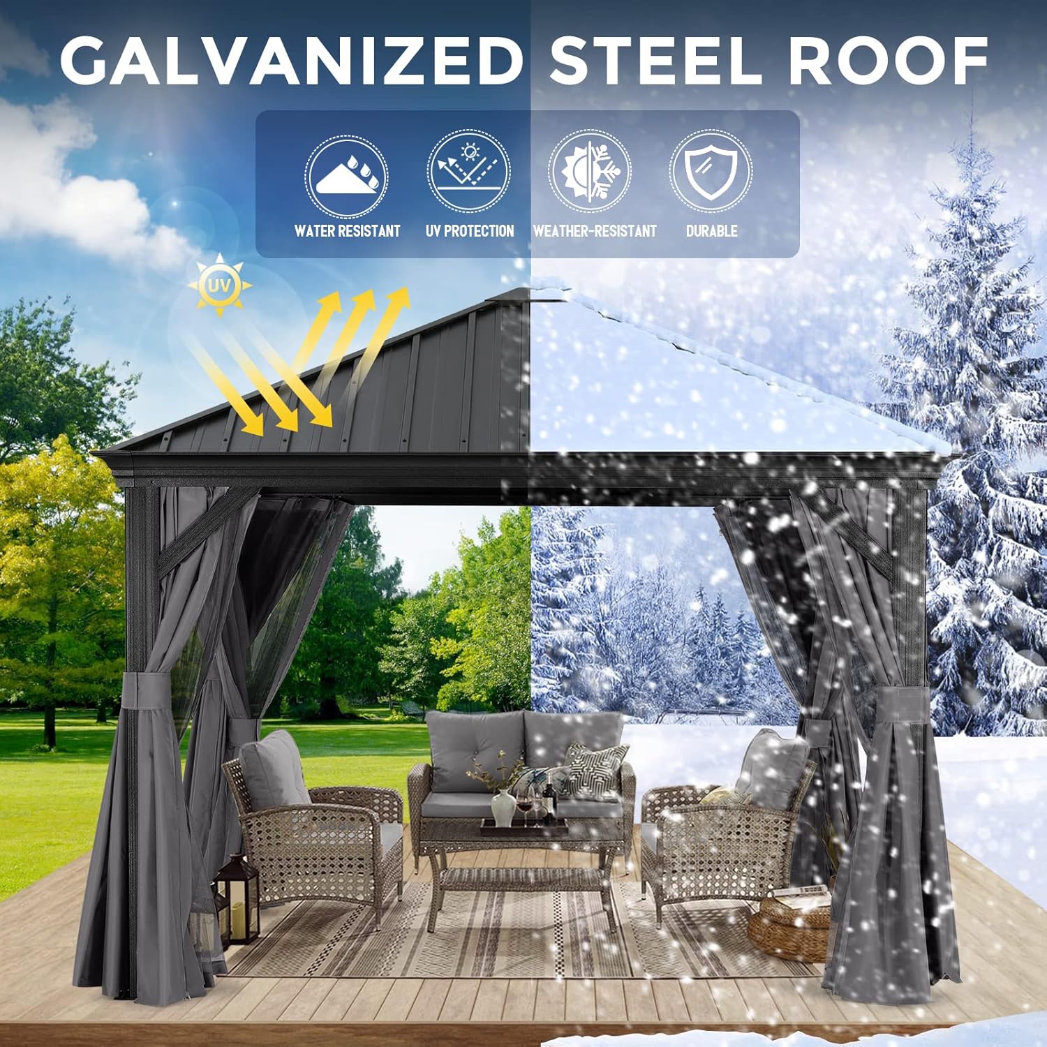 ABCCANOPY ABC-BTPDG-KZN Wood-Resin-Gazebos - View #5